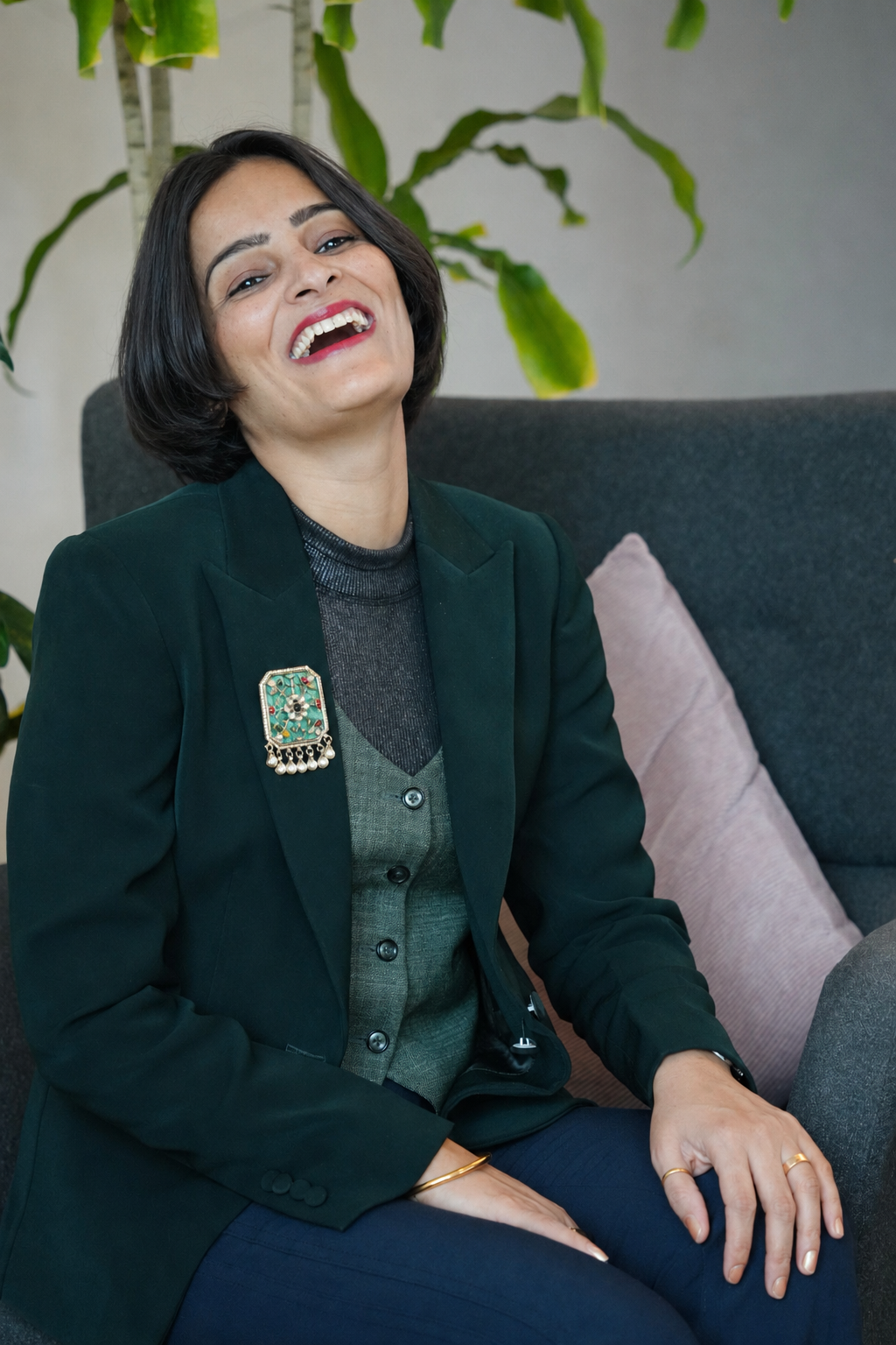 Nistha Trehun, certified Happiness Coach and host of virtual happiness workshops for remote teams