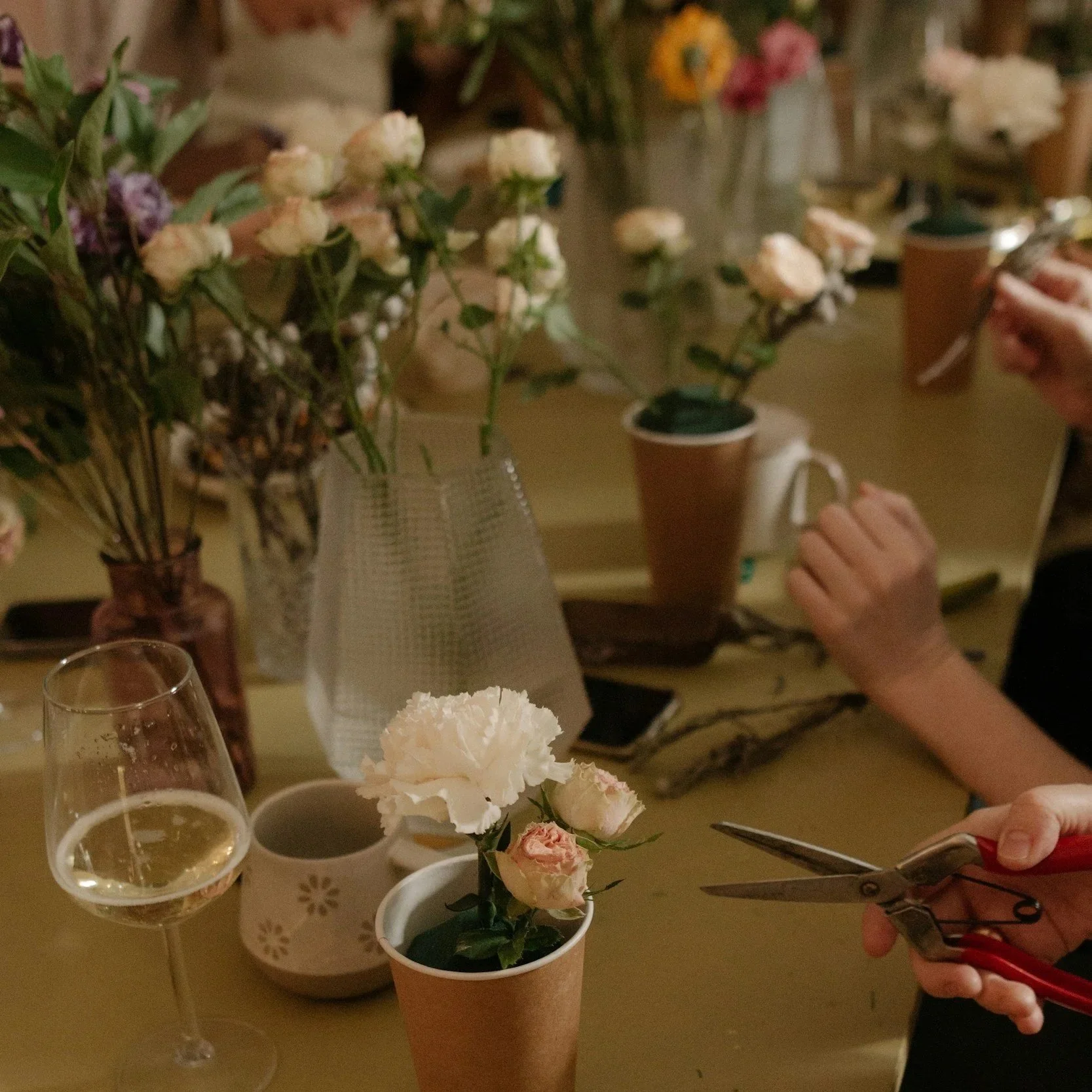 Mindful Bouquet Making Workshop for Teams with Carnatic Music