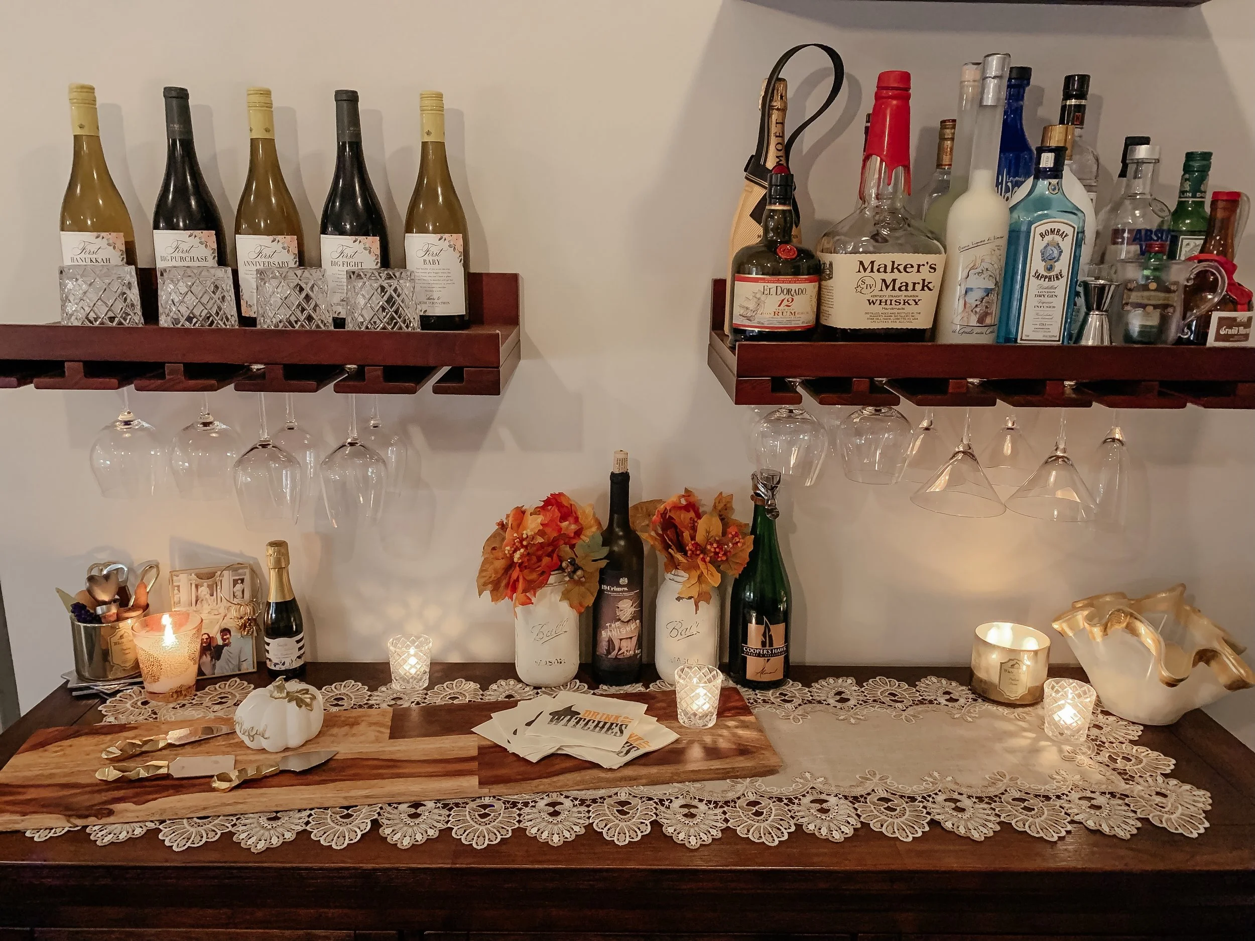 Fall Home Bar Decor 