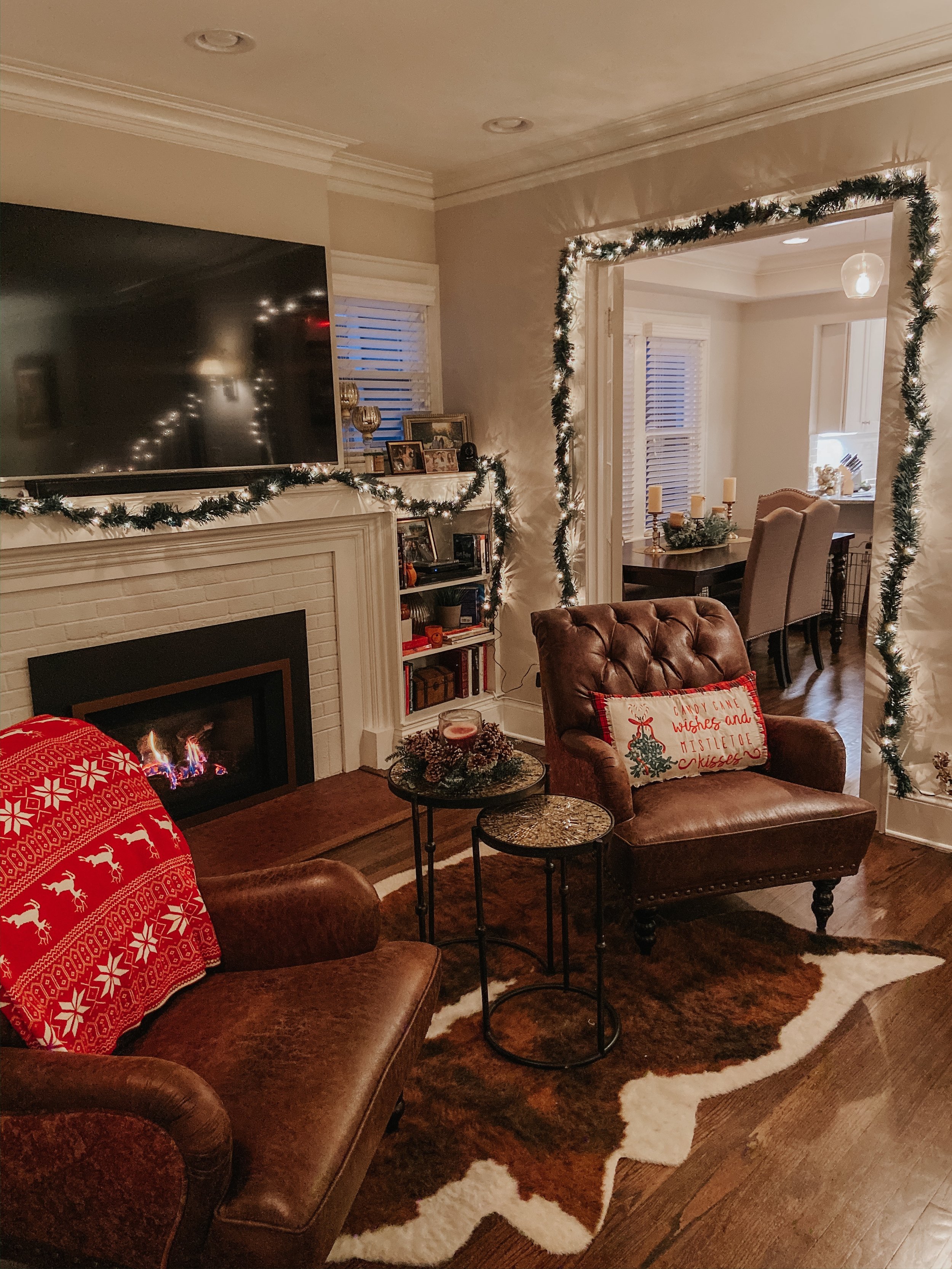 Deck The Living Room Holiday Decor 