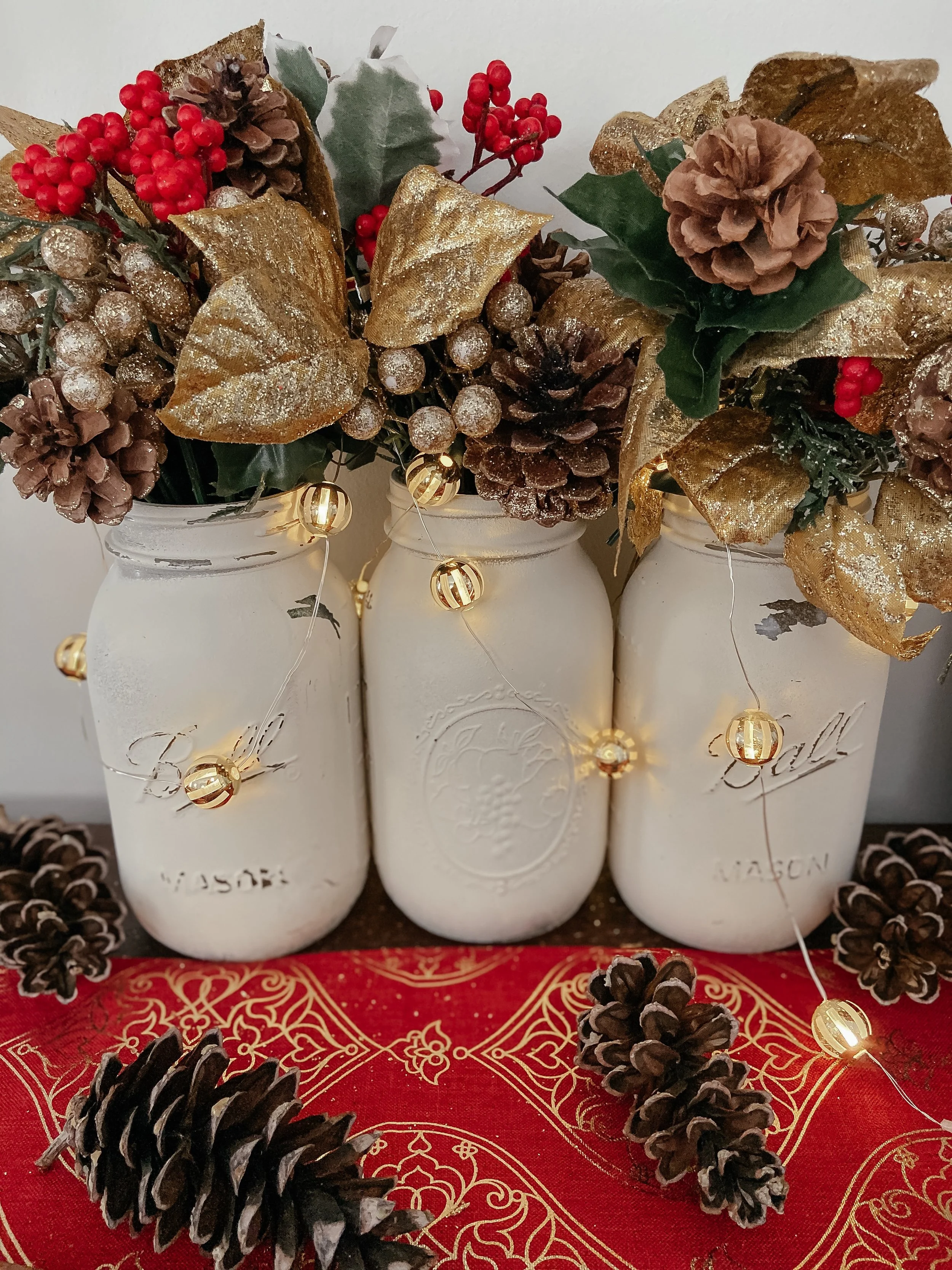 DIY Winter Centerpiece