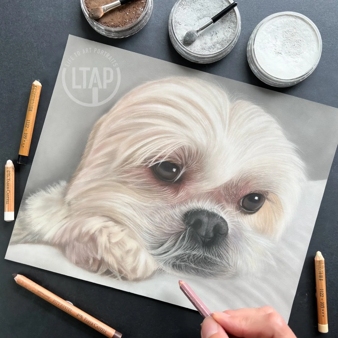 I&rsquo;m into the final week and a half of summer and doing allll the things, so I&rsquo;m long overdue to share the final version of Brian&rsquo;s portrait. 

I uploaded his drawing to Fine Art America, and it auto generated this description&hellip