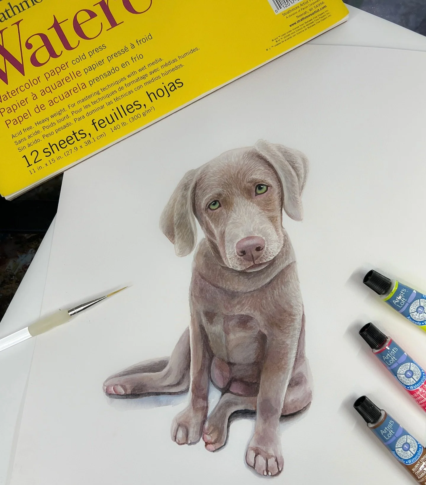 I&rsquo;m at the time of year when I can&rsquo;t show much of my work because most of it is commissions that will be given as Christmas gifts. So, I don&rsquo;t have much newness to show you, but I do have the painting I did of my pup, Lola. Any gues