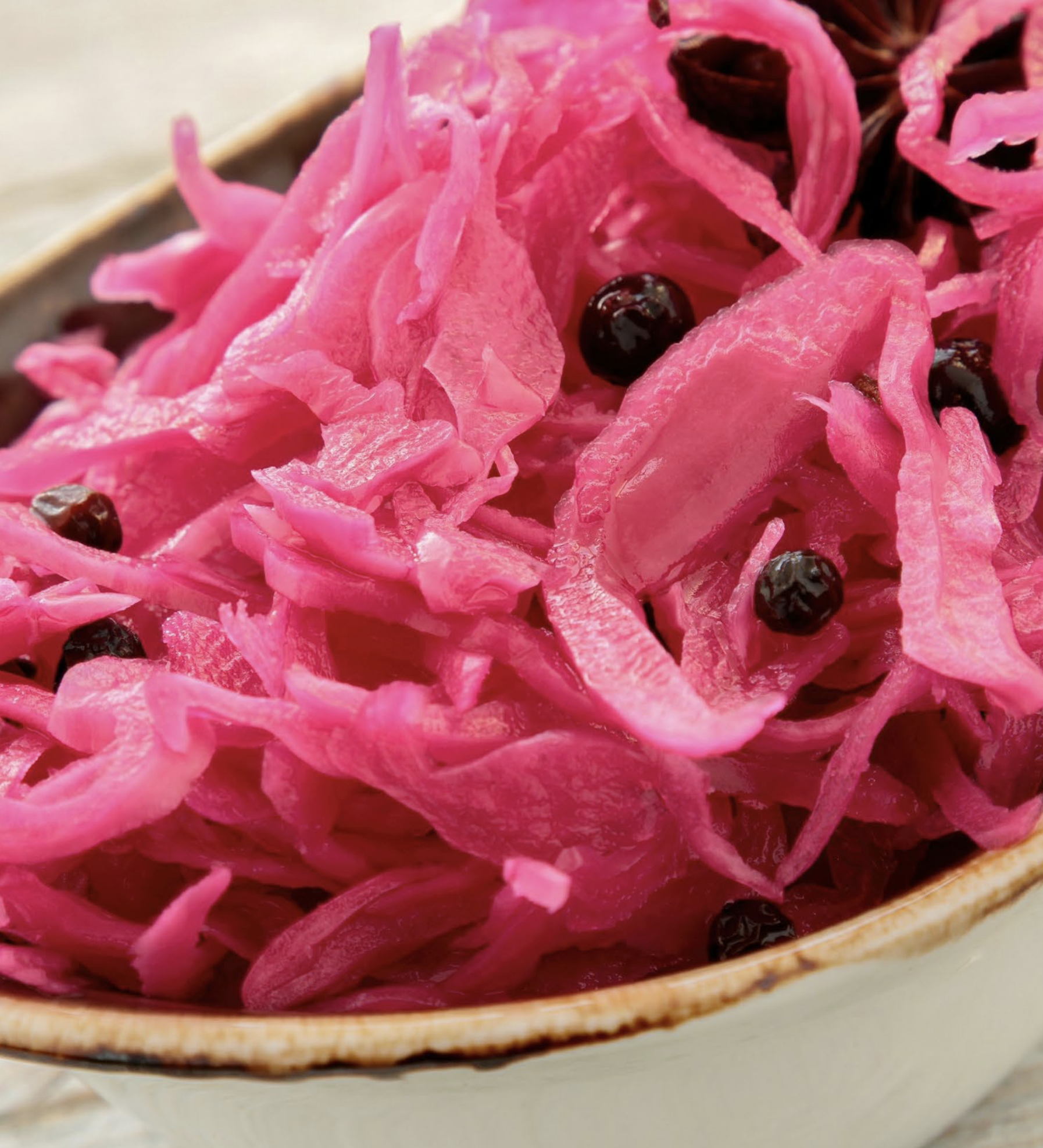 PICKLED RED CABBAGE &amp; ONION RELISH