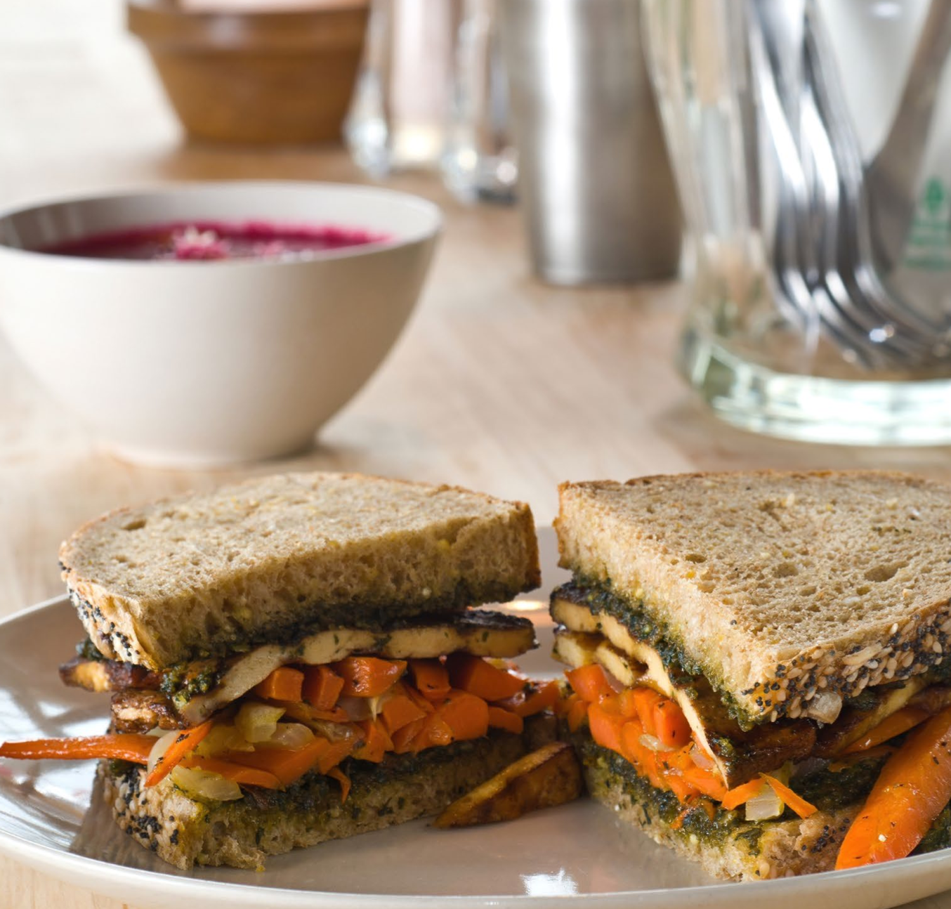 CHICKENLESS SALAD SANDWICH