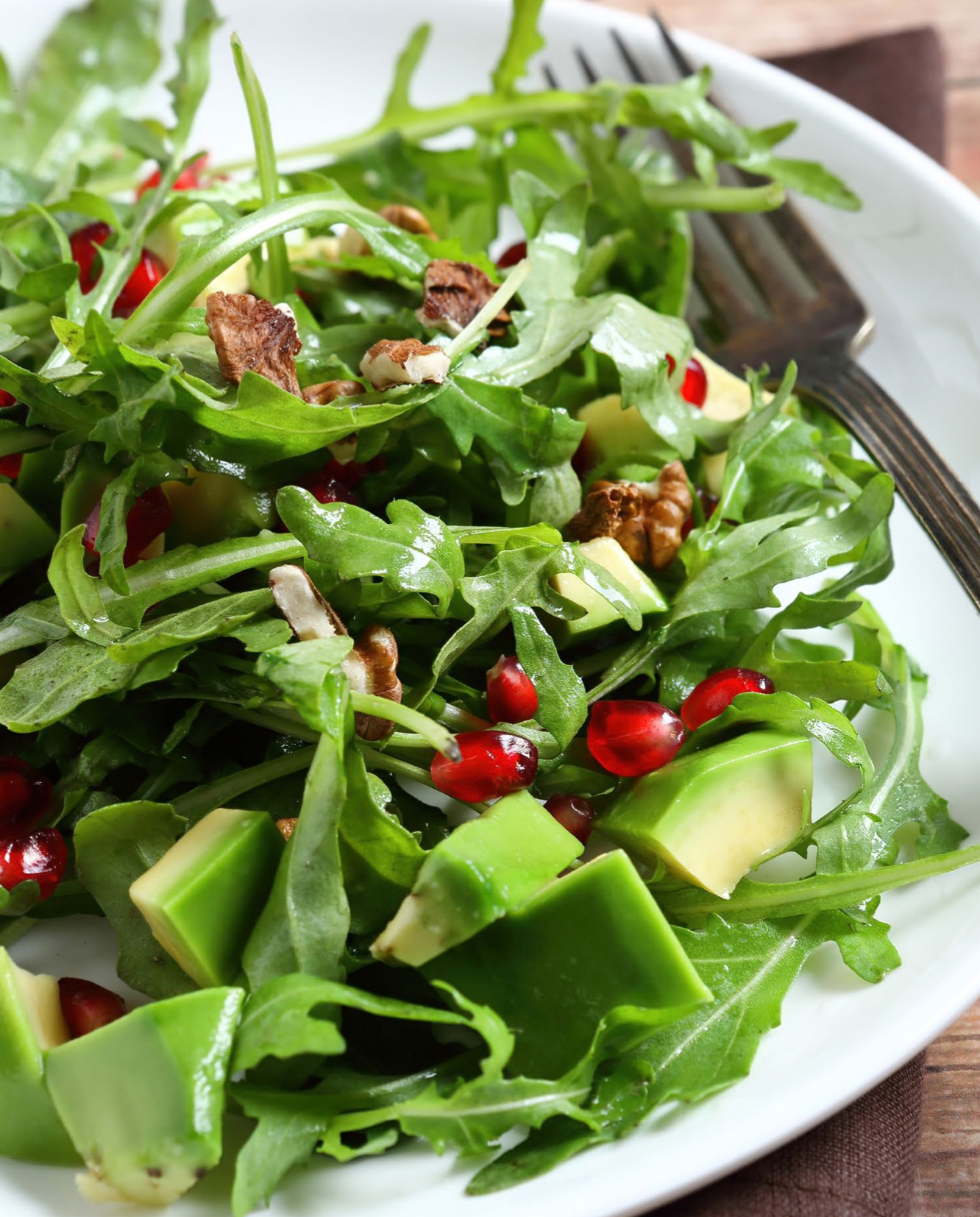 AVOCADO, POMEGRANATE &amp; PINE NUT SALAD