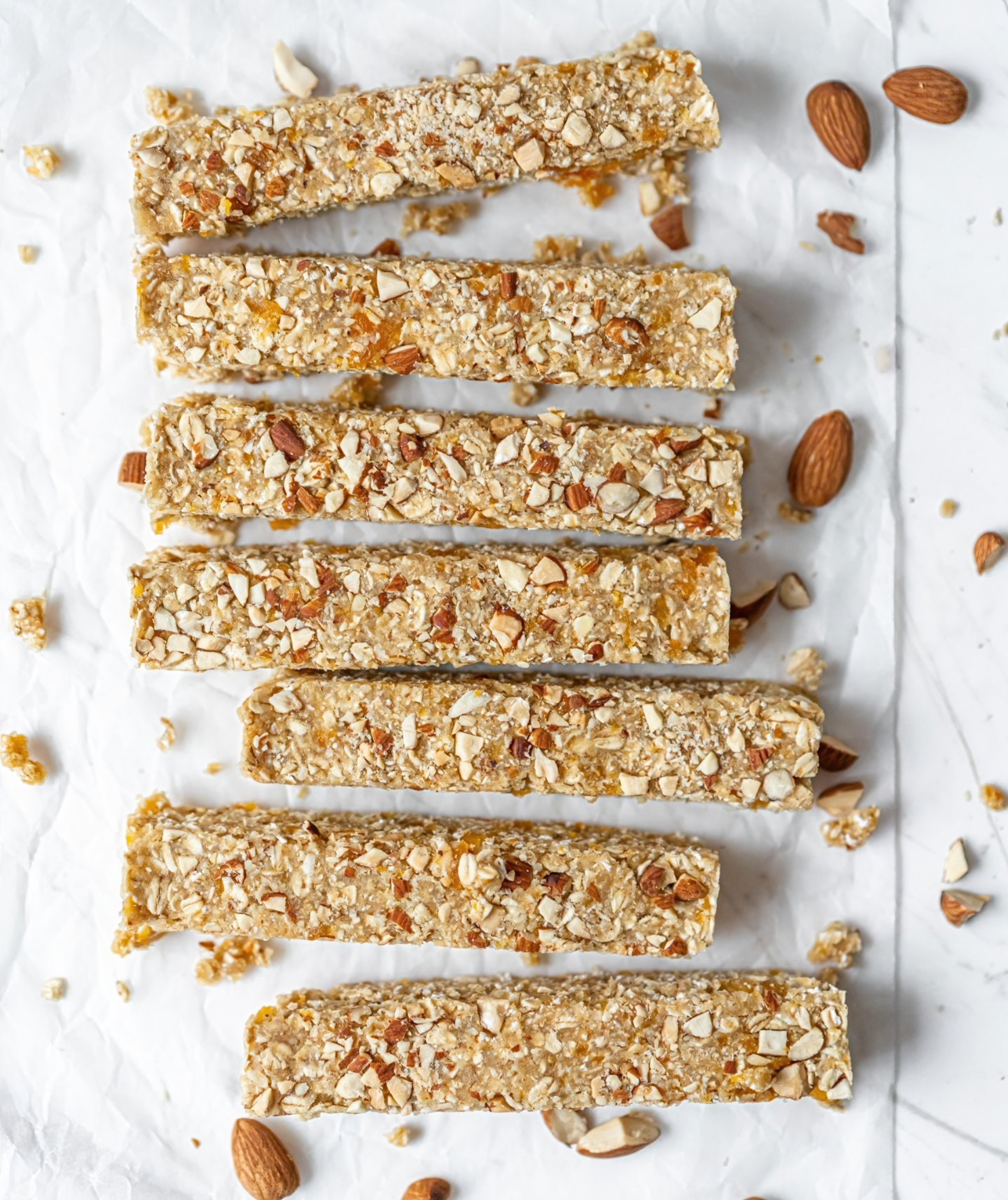 NO-BAKE APRICOT ALMOND BARS