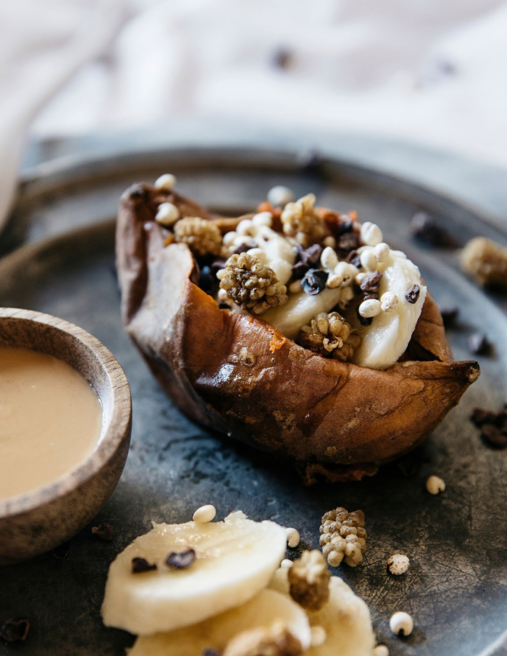 FRUIT STUFFED SWEET POTATO