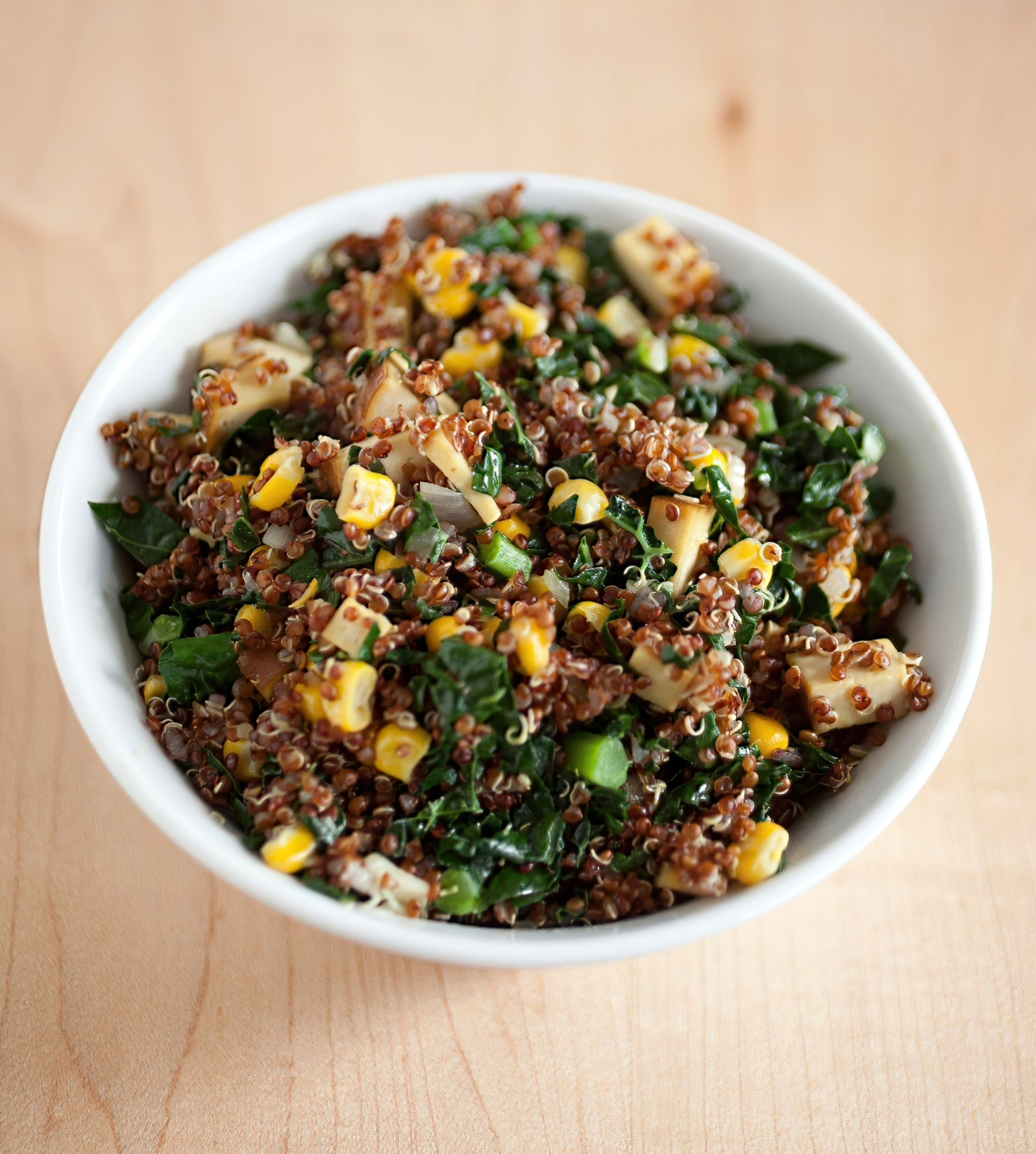 KALE, QUINOA, &amp; SWEETCORN SALAD