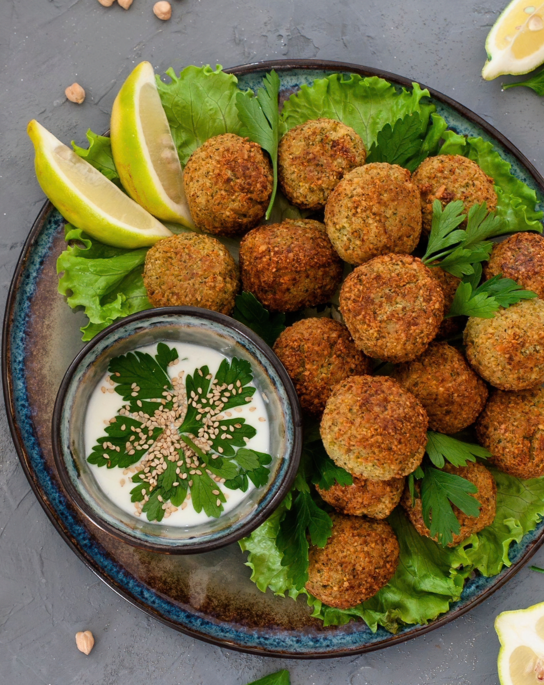 FALAFEL COLLARD CUPS