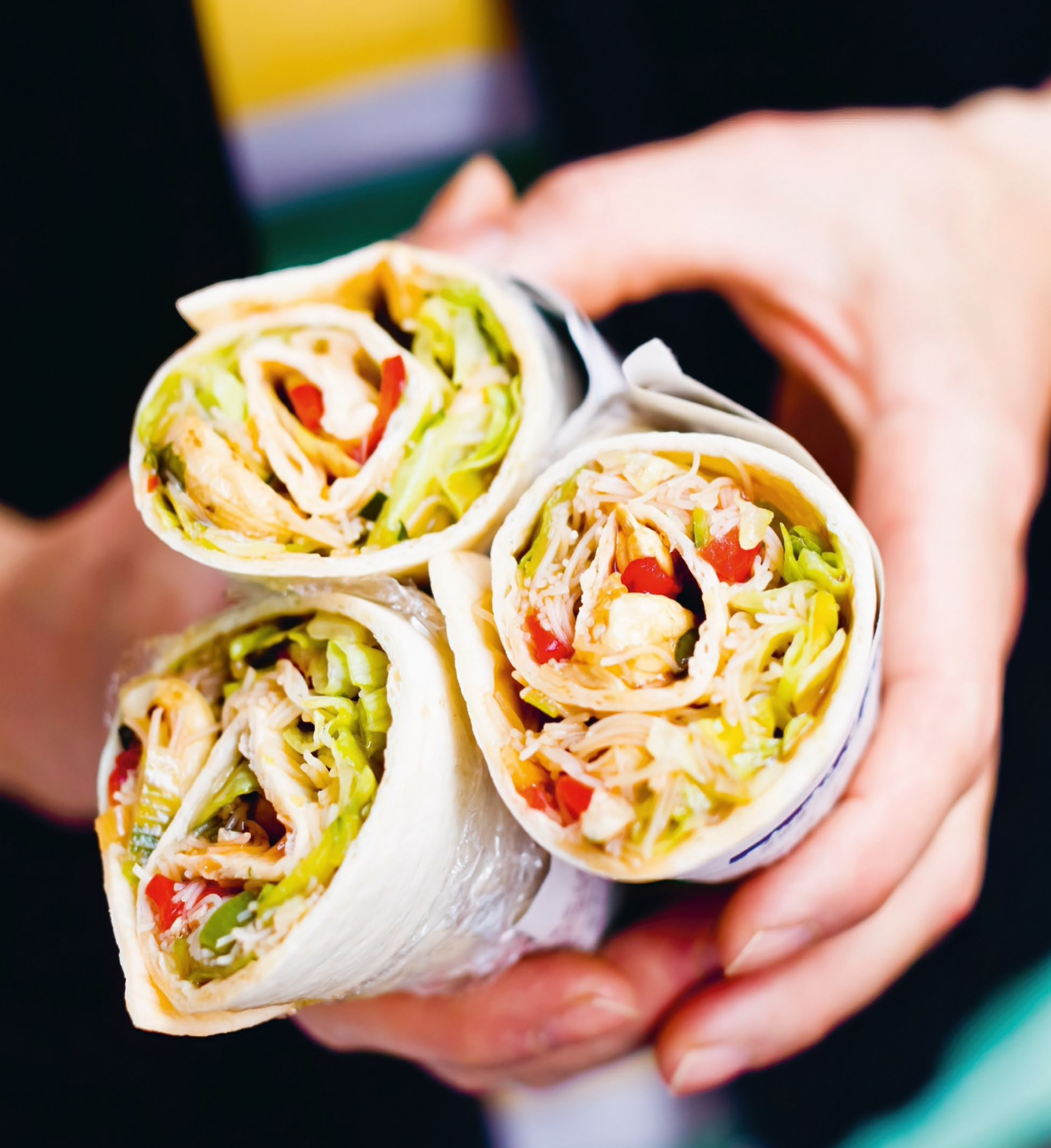 ASIAN GLASS NOODLE SALAD WRAPS