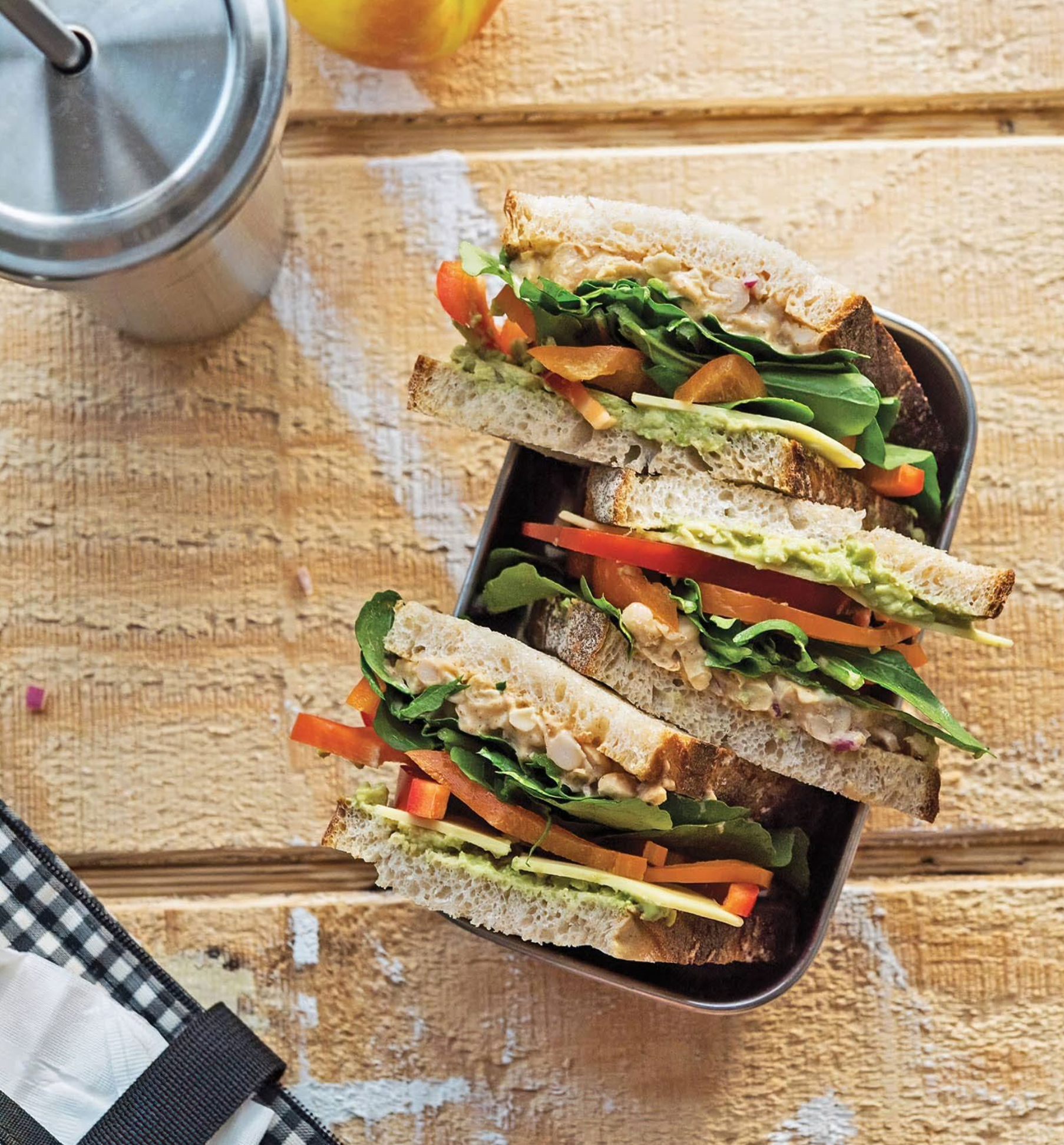 CHIPOTLE WHITE BEAN SALAD SANDWICH