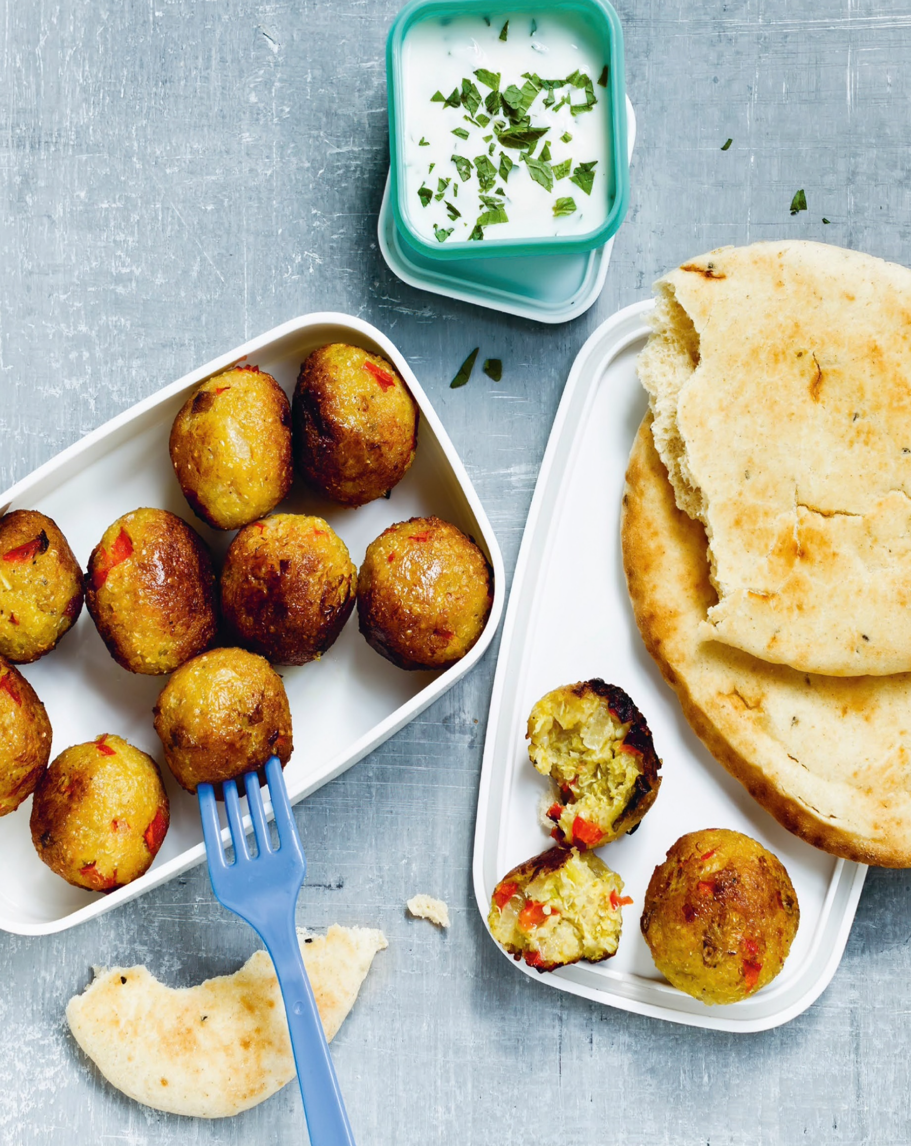 LITTLE QUINOA BALLS WITH MINT SAUCE