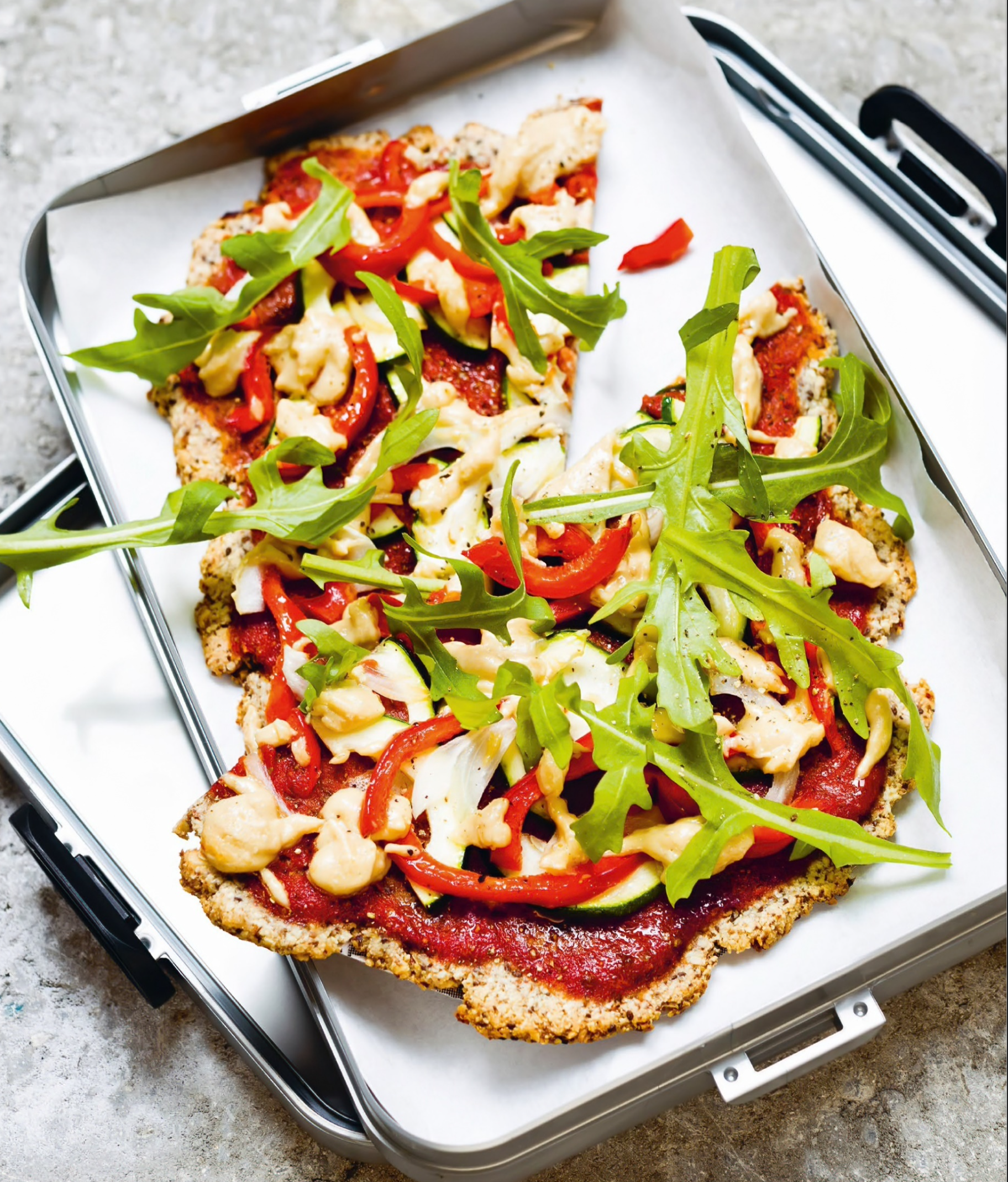 CHIA AND ALMOND PIZZA