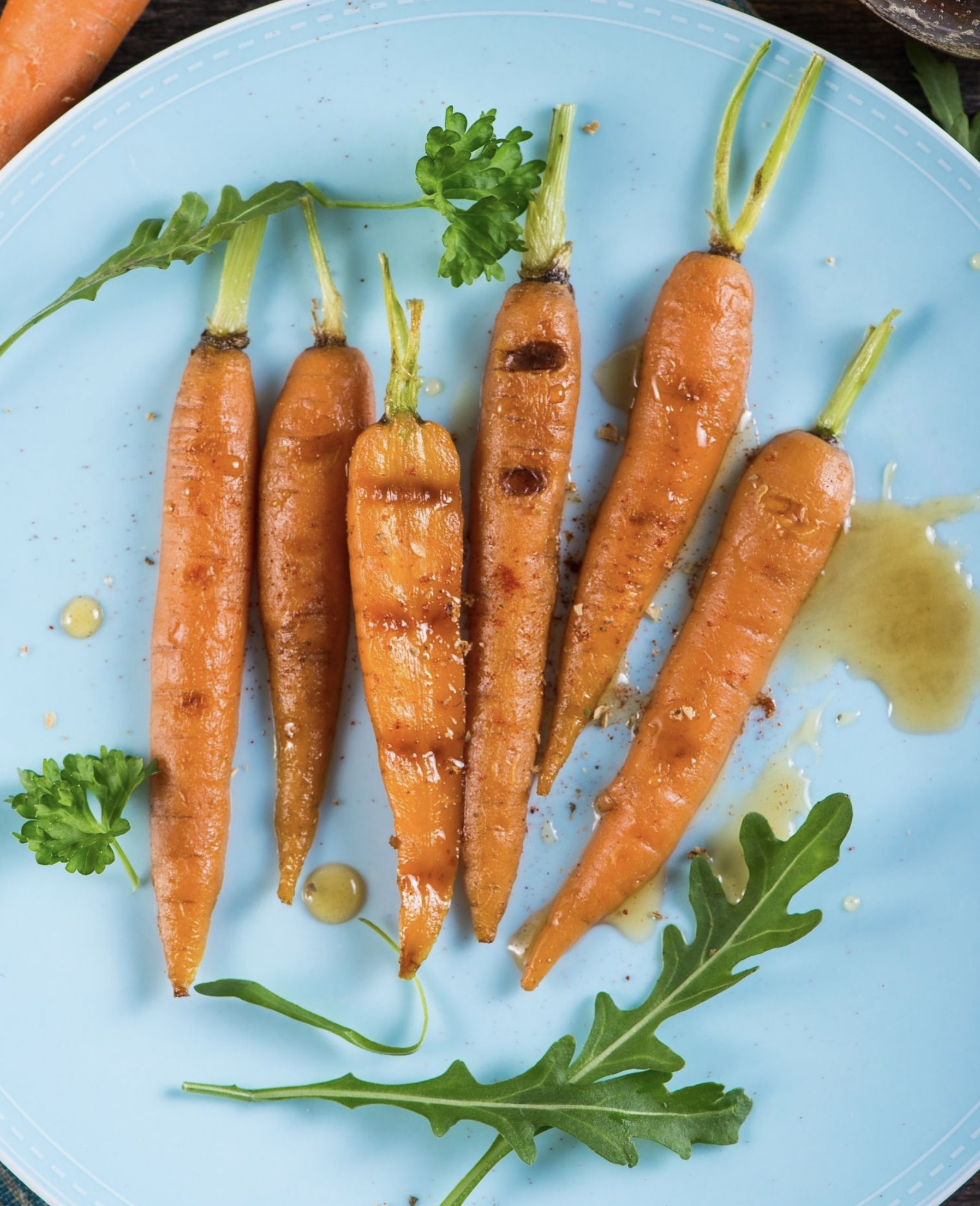 ROASTED CARROTS WITH FRUITY LEMON OIL