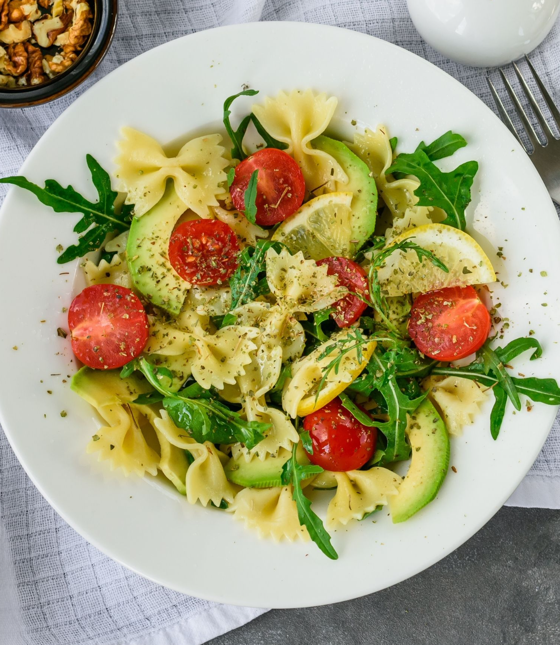 AVOCADO CAPRESE PASTA SALAD