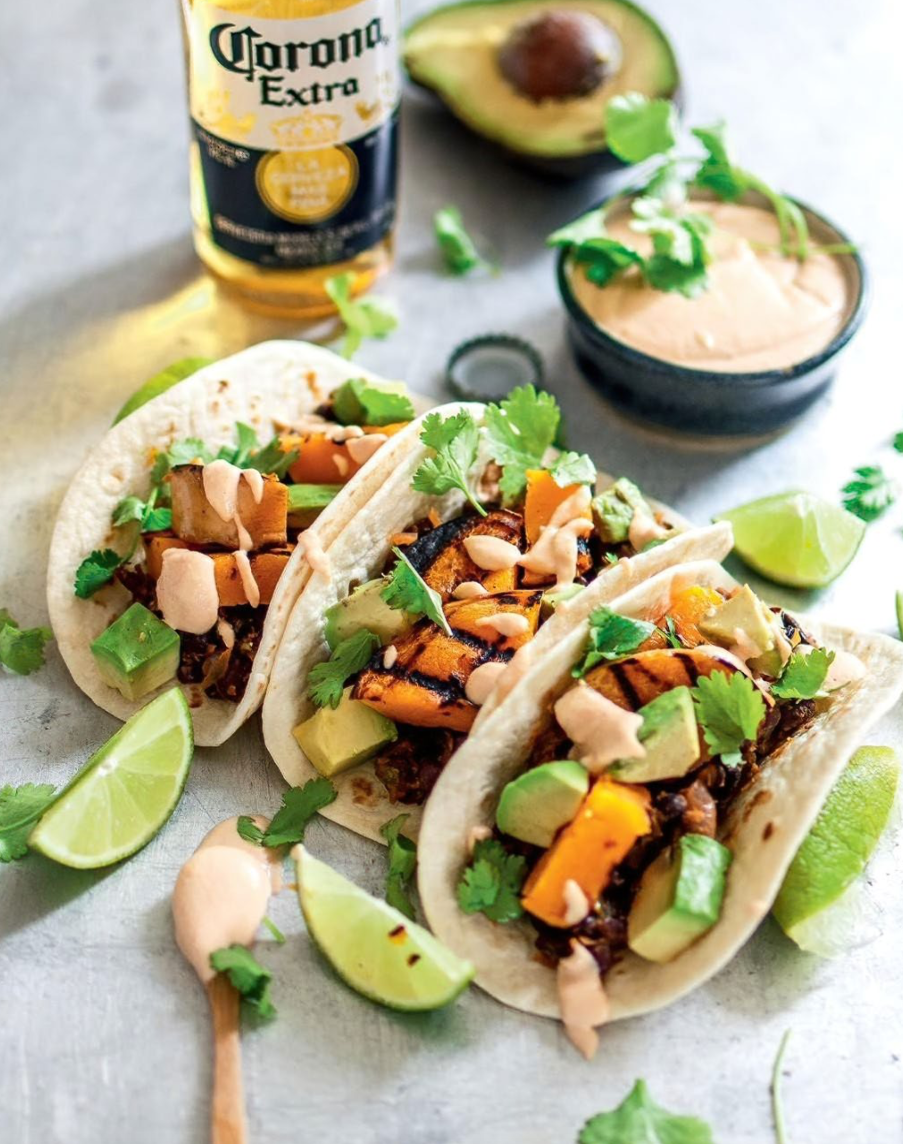 GRILLED BUTTERNUT SQUASH TACOS