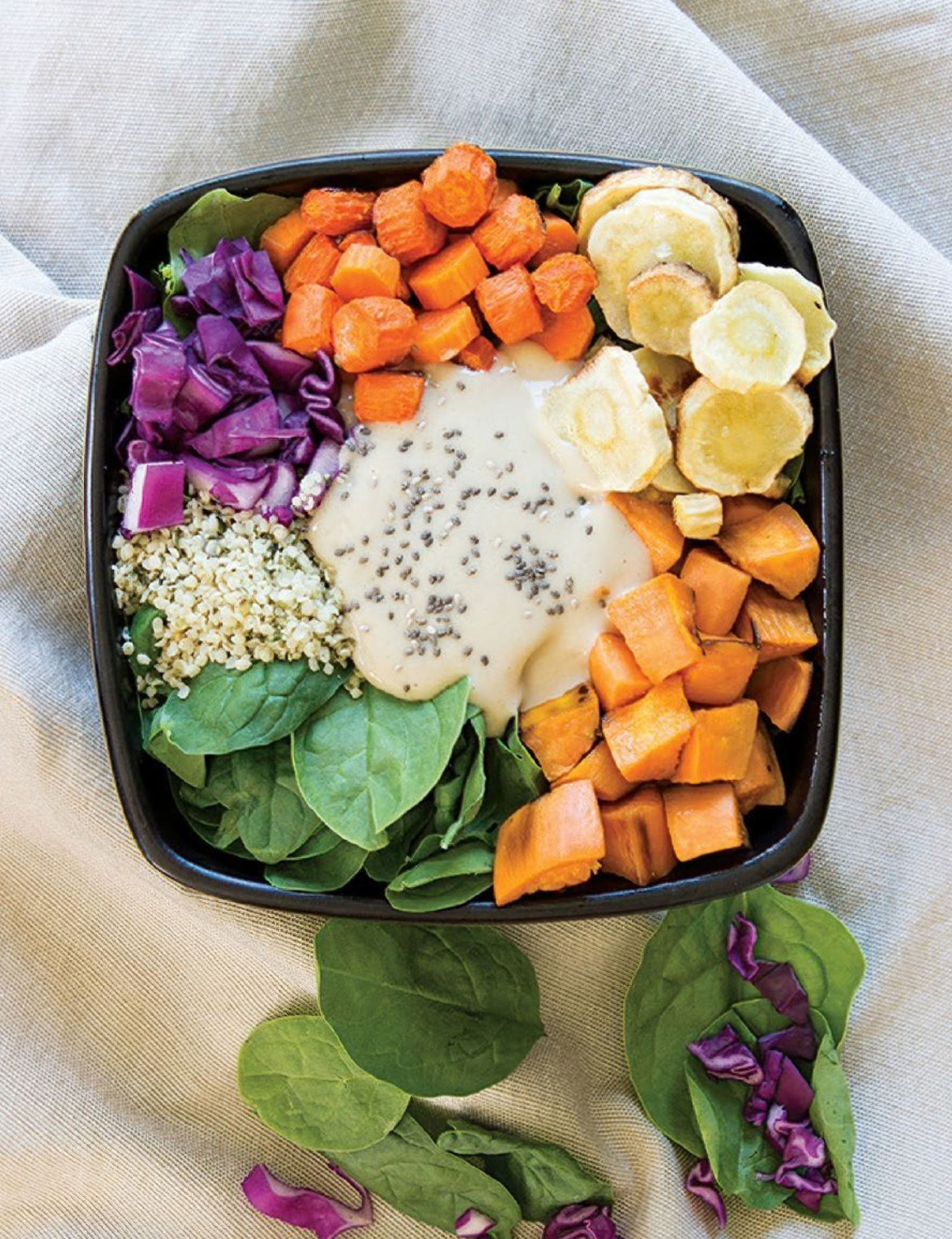 ROASTED ROOT VEGETABLE SALAD BOWL