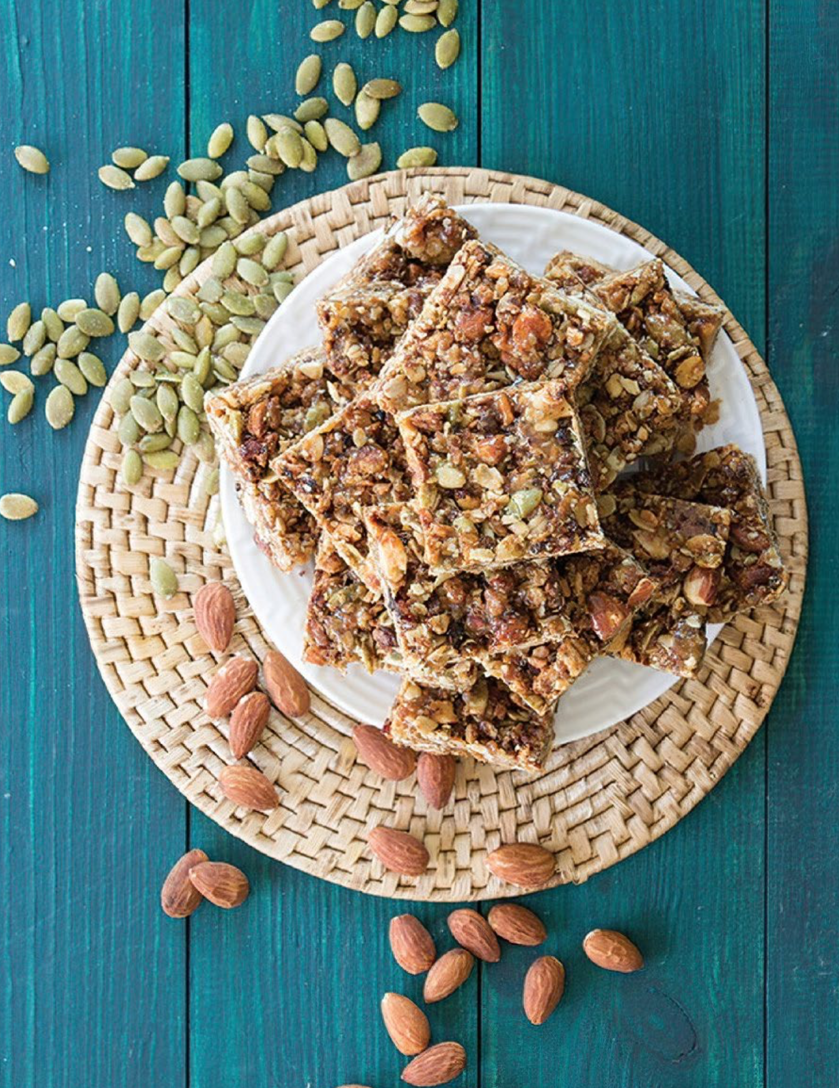 PEPITA AND ALMOND SQUARES