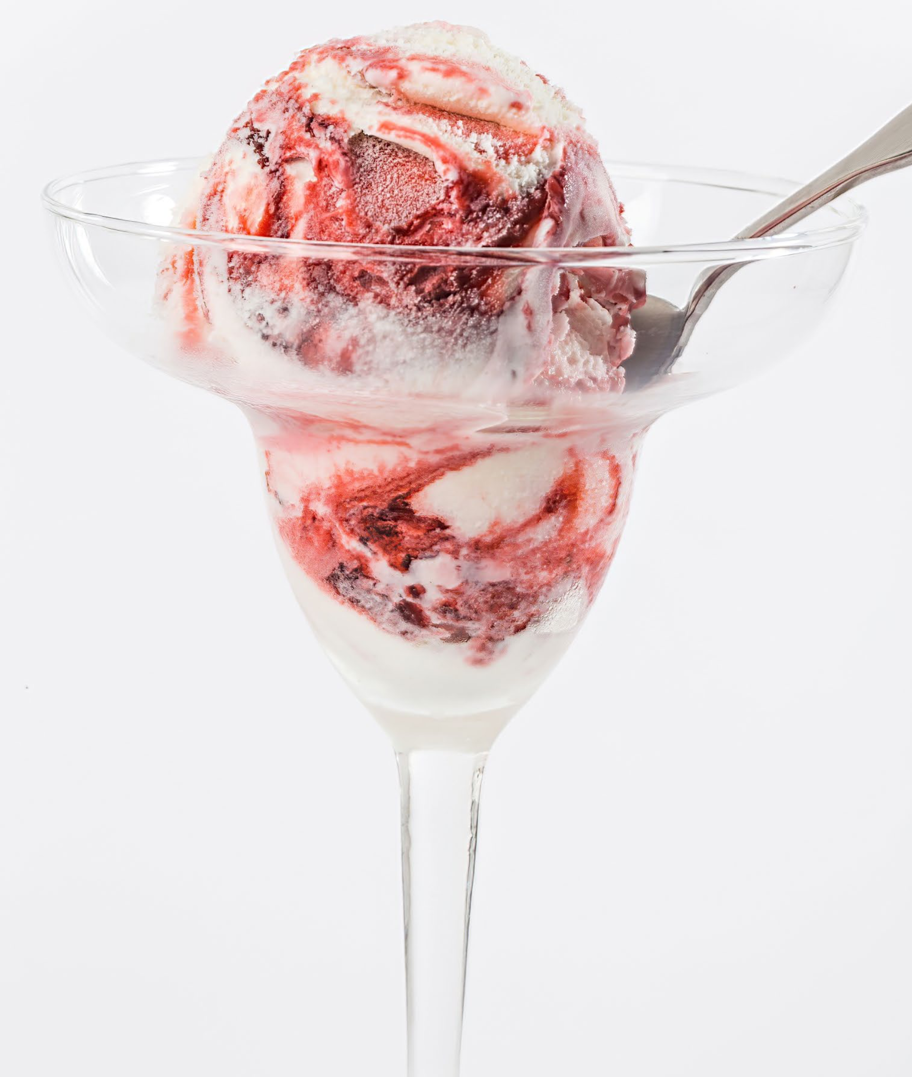 RASPBERRY–WHITE CHOCOLATE ICE CREAM