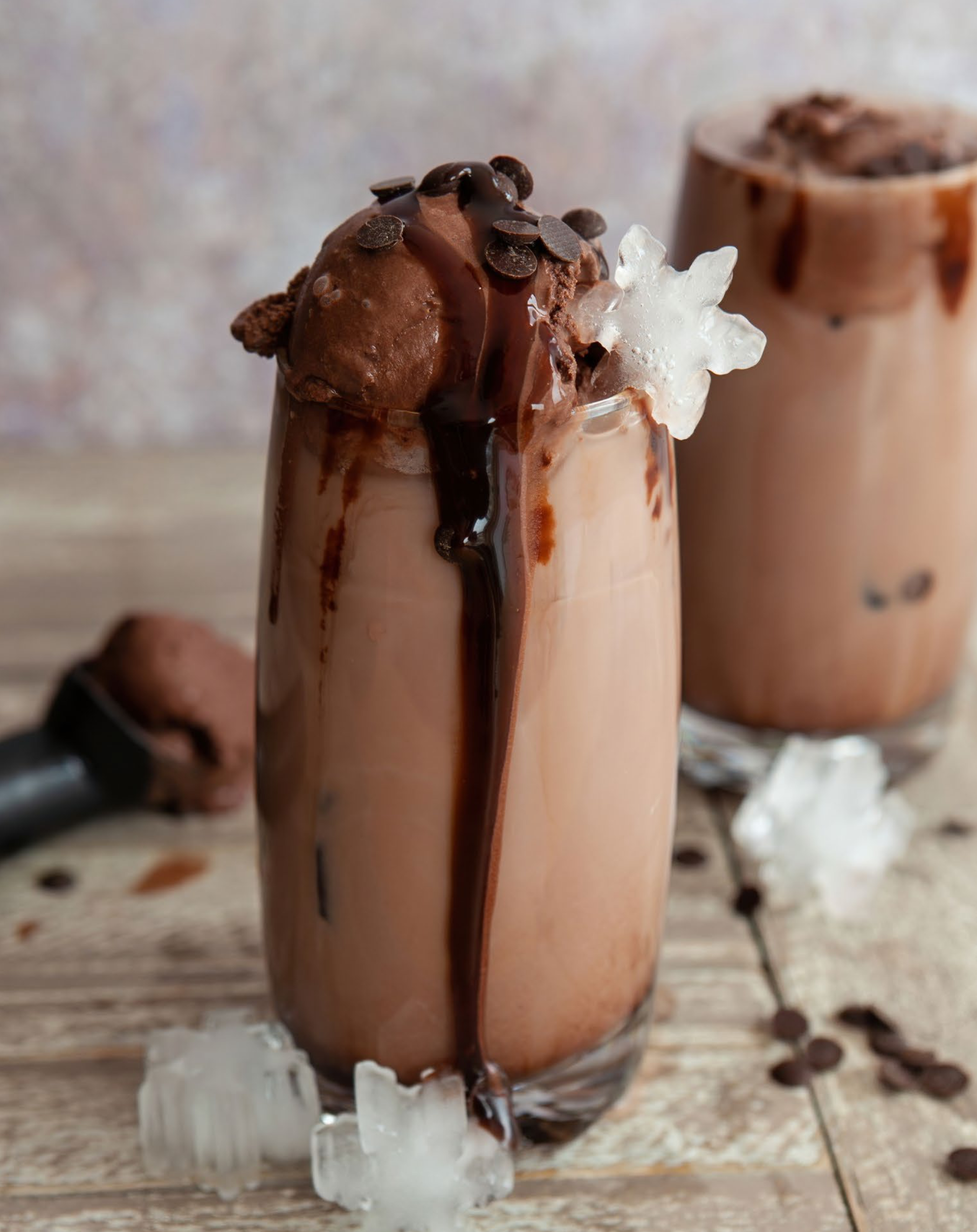 MINTY TRIPLE CHOCOLATE MILKSHAKE