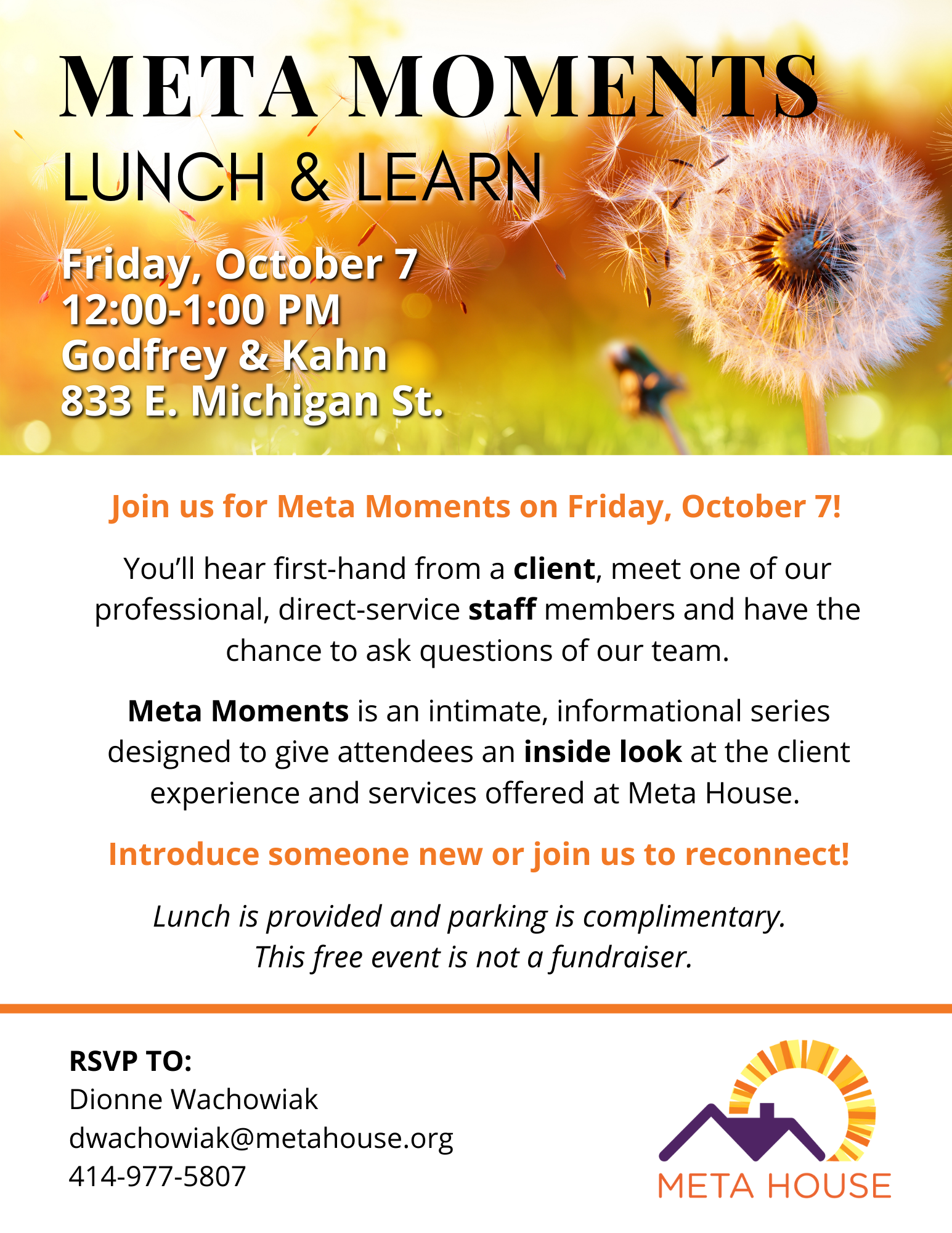 Meta Moments Lunch & Learn — Meta House