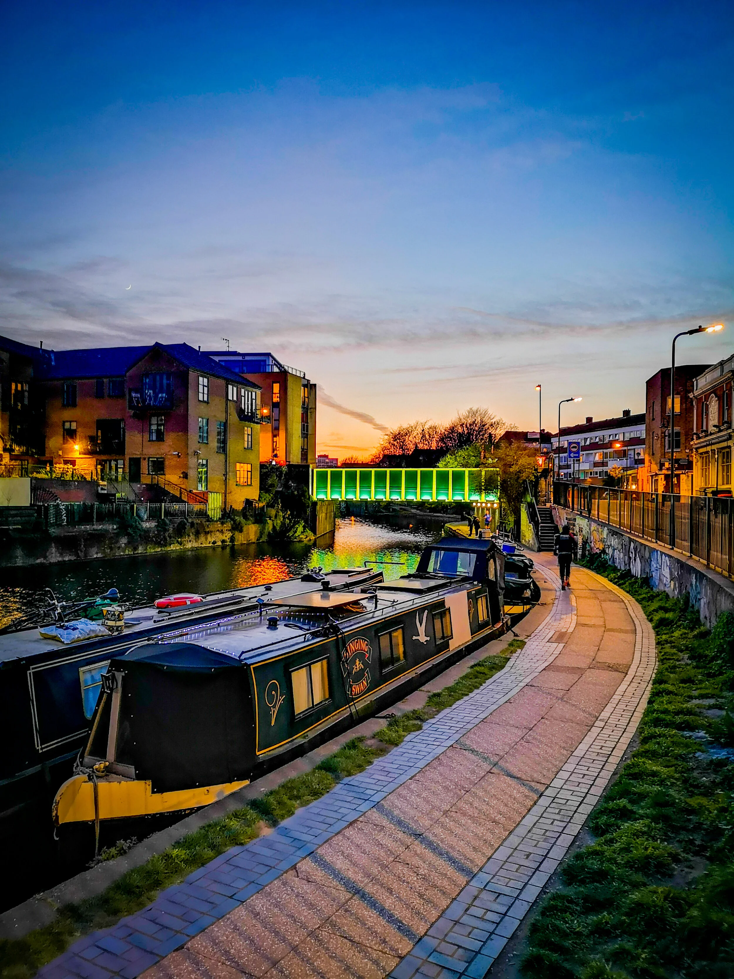 Boathouses at Night