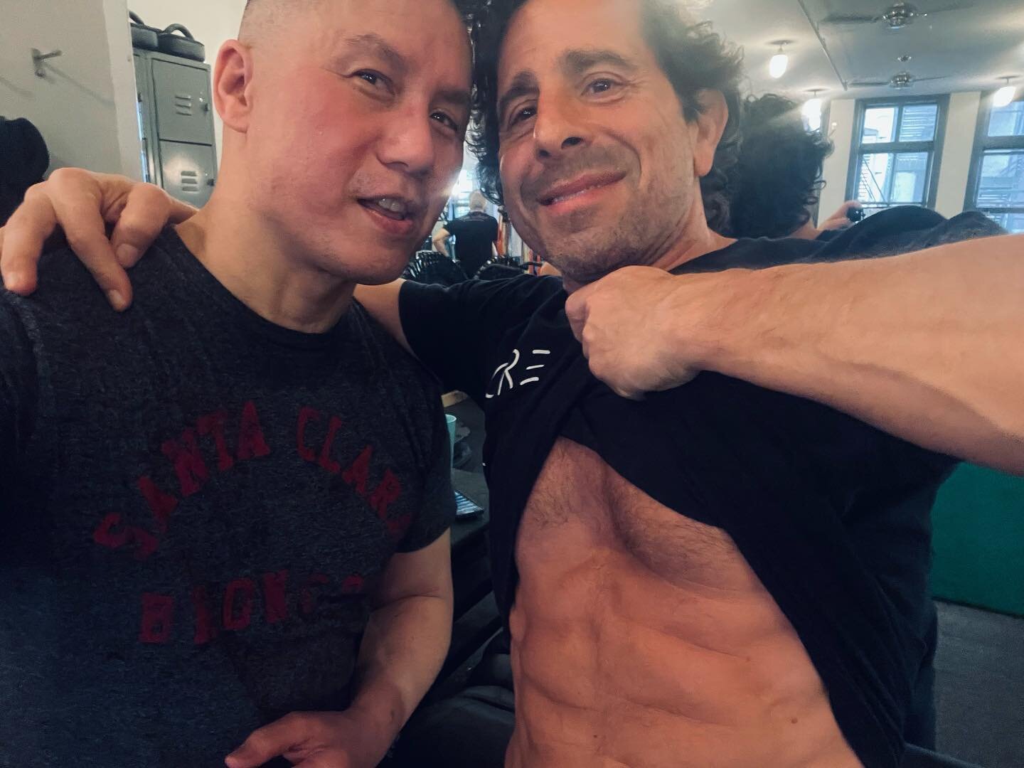 Every once in a while @wongbd needs to take a look under the hood to make sure that I&rsquo;m still worthy of pushing him through his workout. 💪🏼💪🏼
#workoutmotivation #workoutforlife