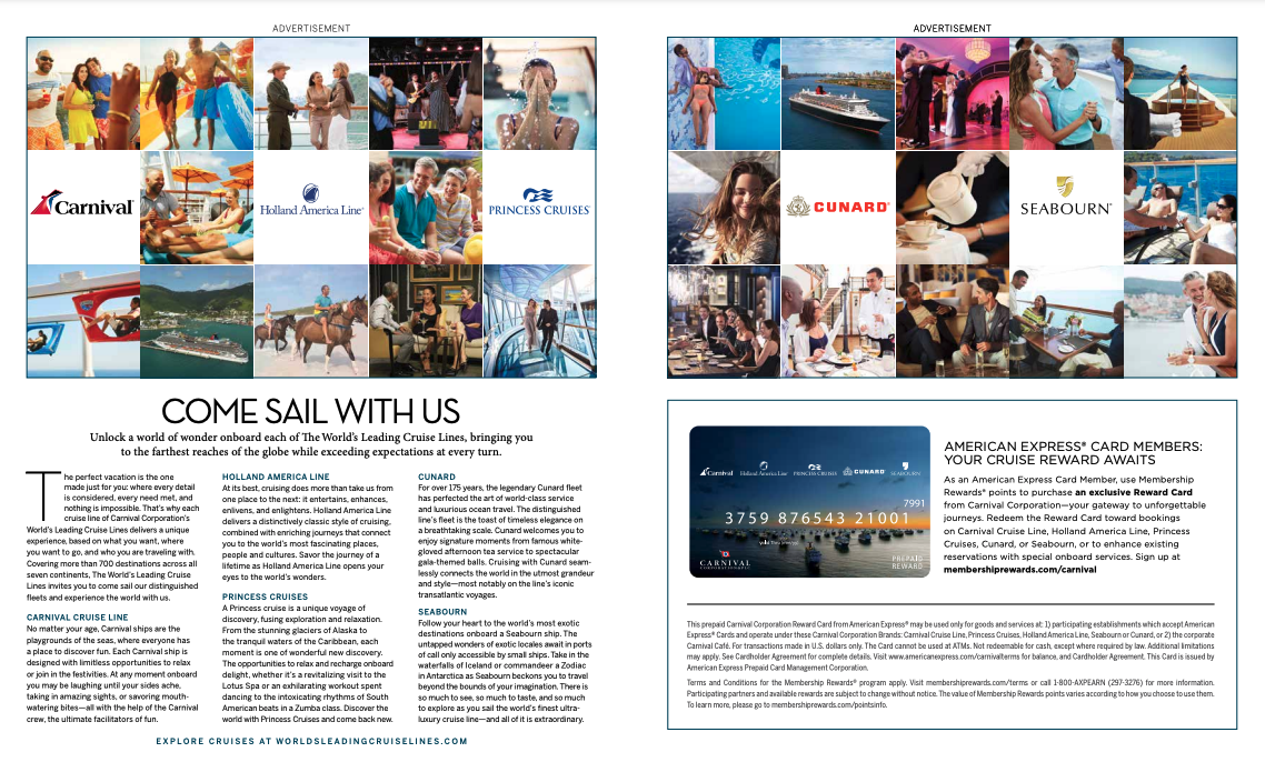 Gift Card Promotion in Print Advertising