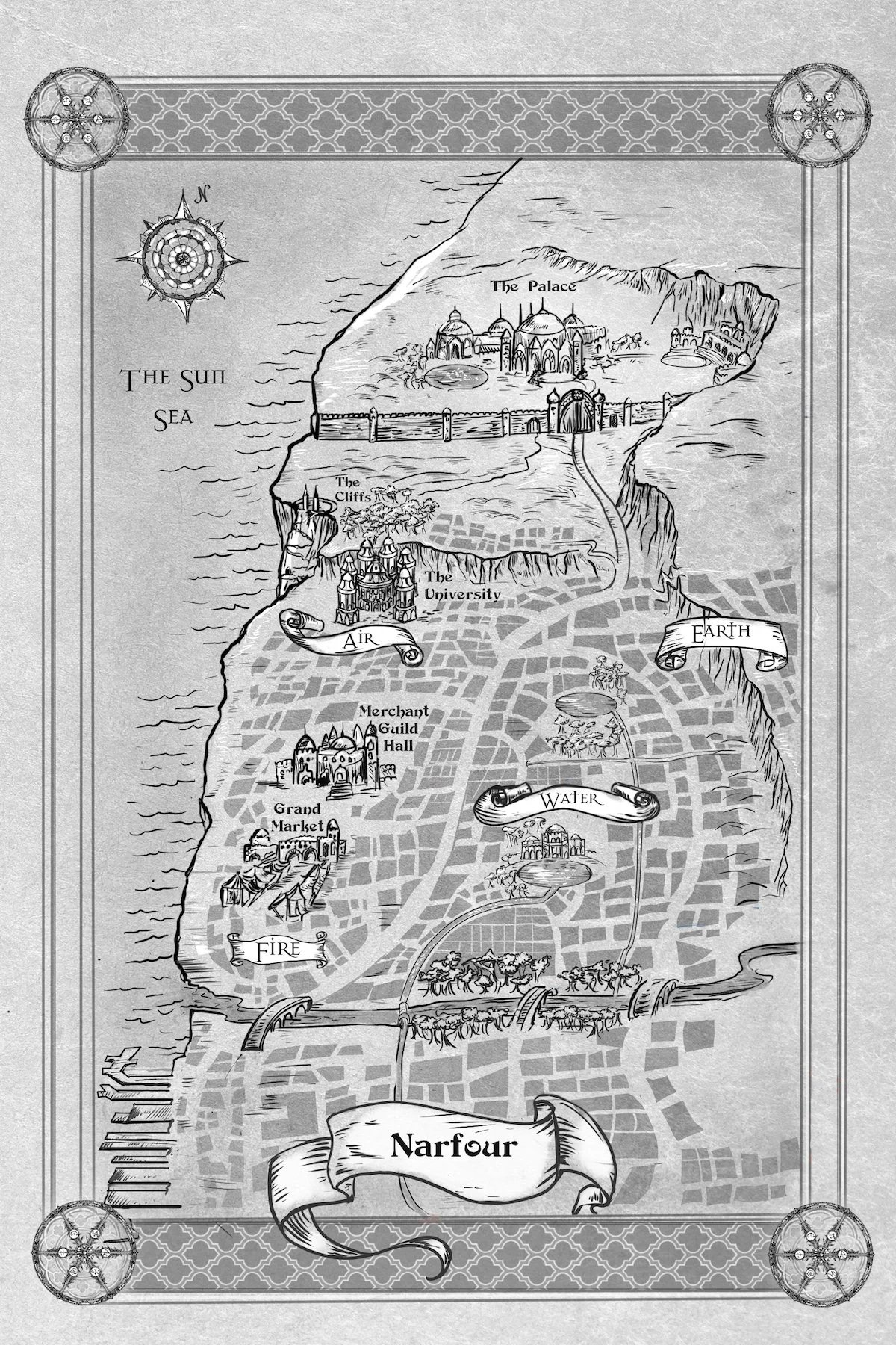 Tamar Rising Map The World of Tamar — J. D. Evans