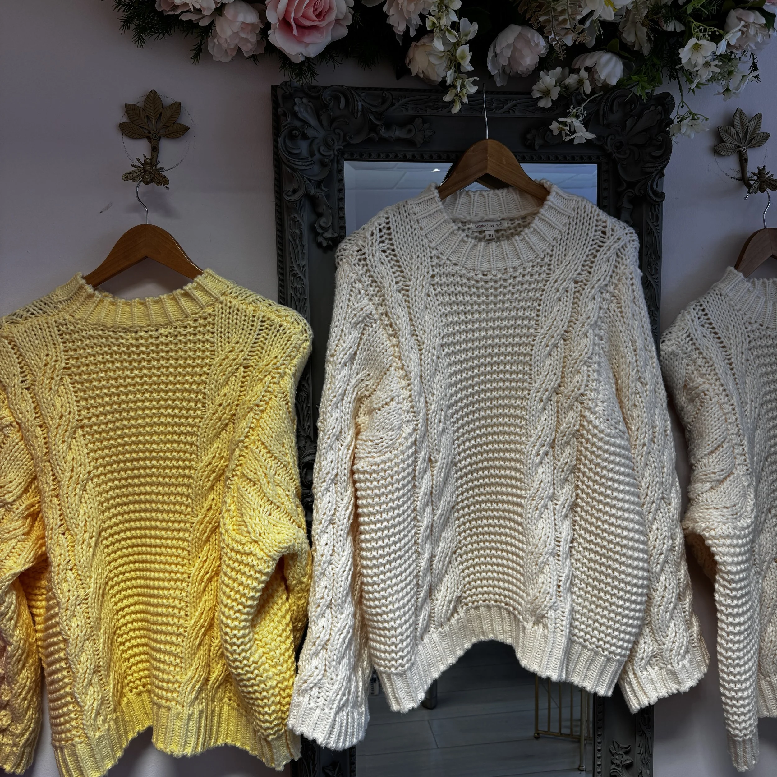 Millie Cream/Buttermilk Chunky Knit Jumper
