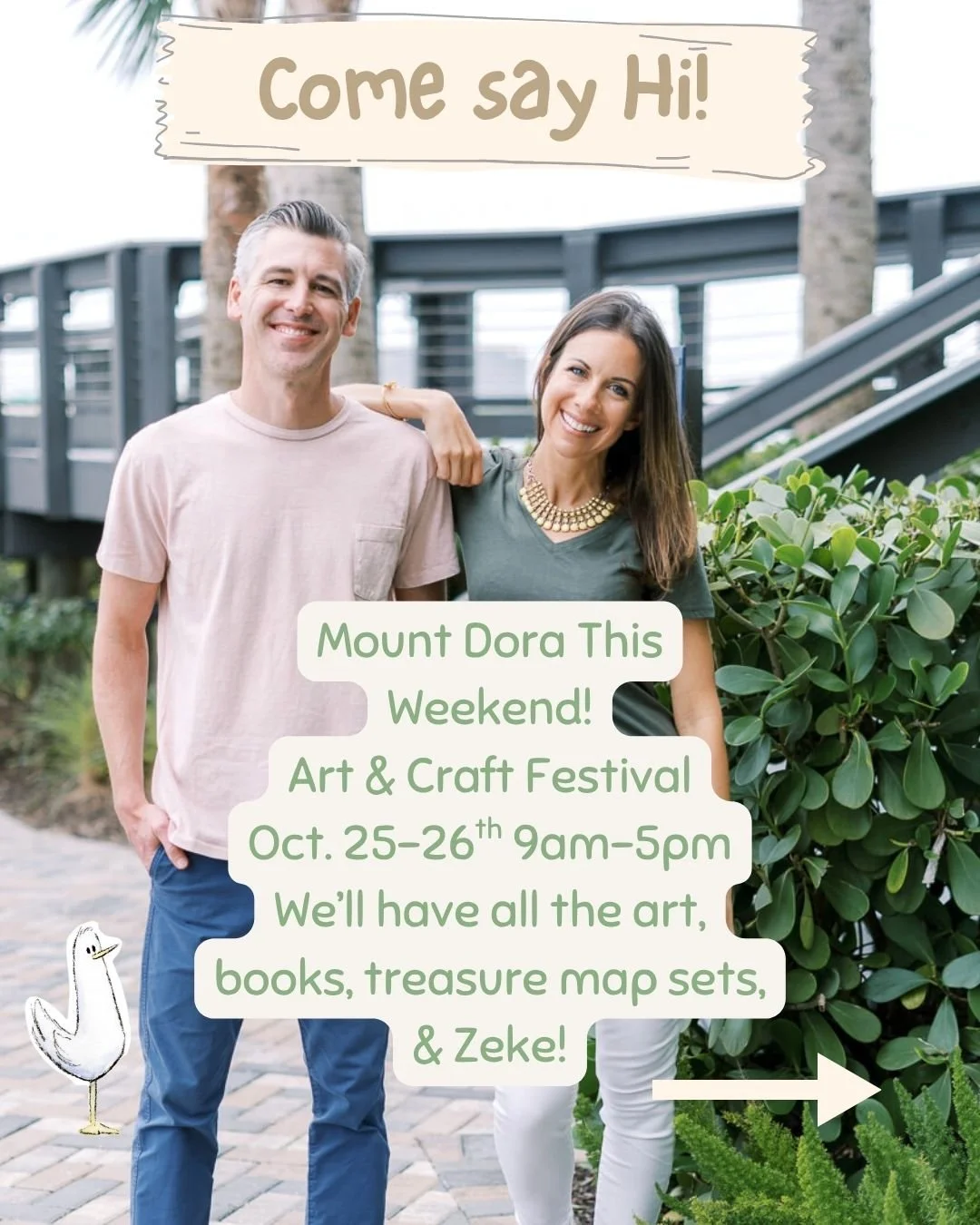 Mount Dora is a hidden gem in Florida, and we are so excited to go back!  We'll be there for their annual Craft Festival this weekend (Sat & Sun 9am-5pm), which is ranked the #1 ALL TIME FAVORITE Classic/Contemporary Craft Festival in America by