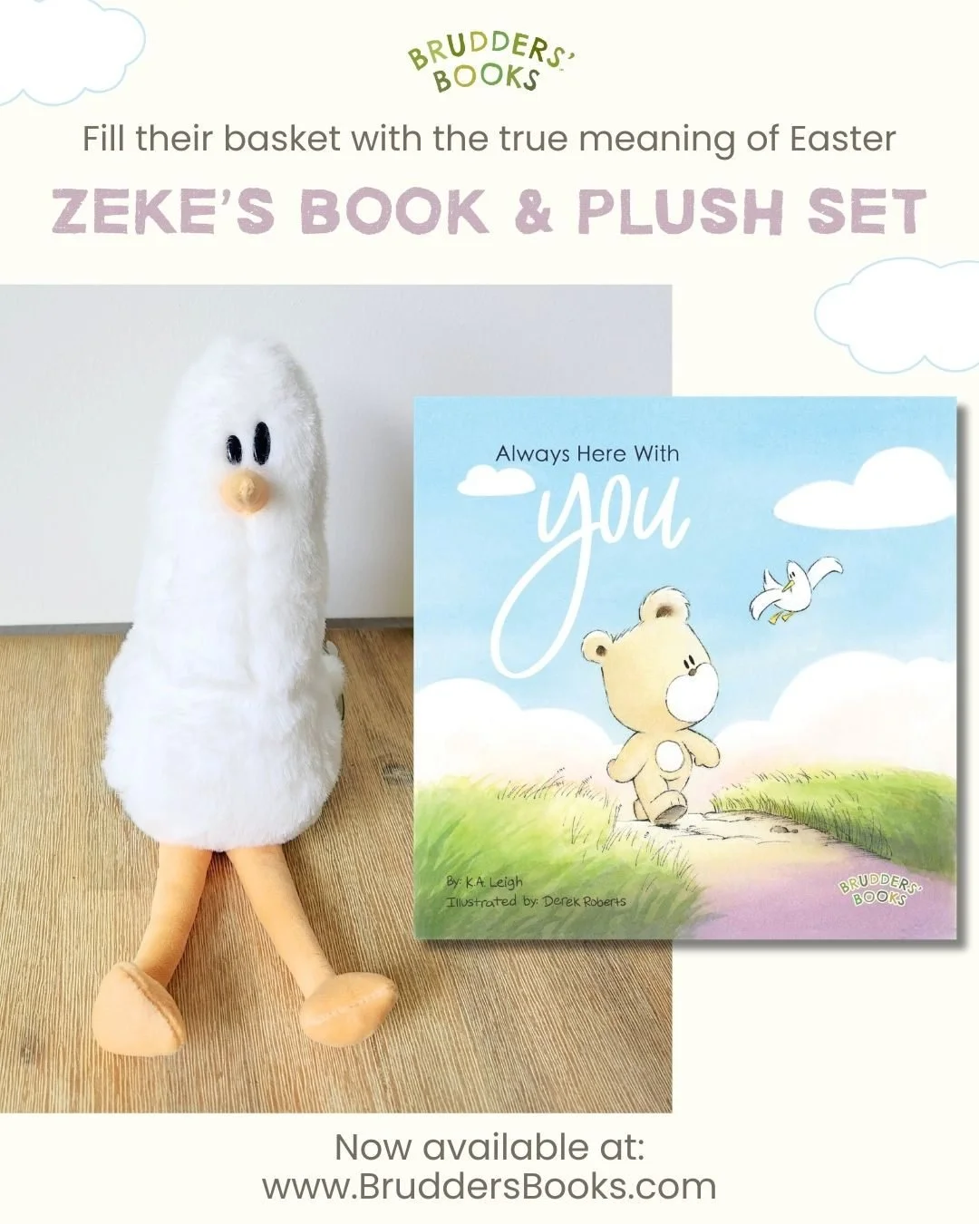 Whether you snuggle Zeke tight or hide him around the house to play Hide &amp; Zeke (which he loves btw!), the meaning behind Zeke and his book couldn't be more aligned with the purpose of Easter.  If you're looking to include something meaningful in
