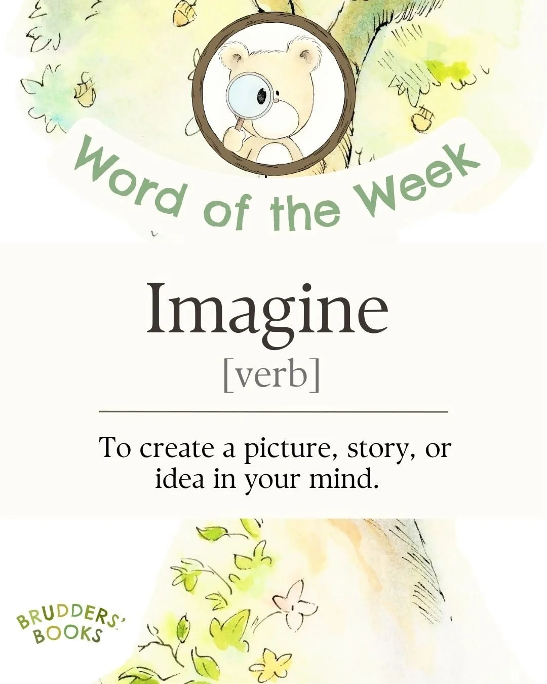 Welcome to Brudders Word of the Week🐻- where we&rsquo;re growing BIG vocabularies all summer long! ✨

One word. One sentence. And a context clue. 🔍📚
Swipe to learn this week's word!👀
.
#earlylearning #elementaryreading #englishlanguagearts #kinde