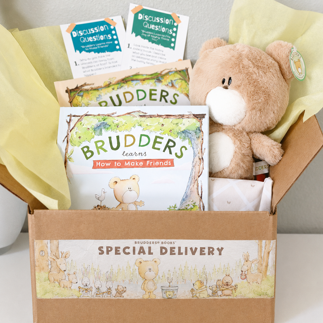 Brudders® 2-Book & Bear Gift Bundle