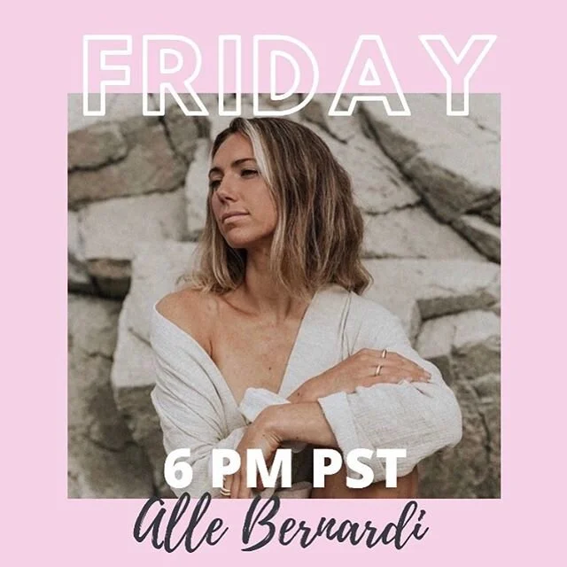 THIS FRIDAY: we are bringing you the melodies of Alle Bernardi 🌊 Alle hails from Tofino BC and is not only a talented musician, but a creative writer and surf instructor ☀️ Alle has worked with @vincevaccaromusic and her sound stems from her positiv