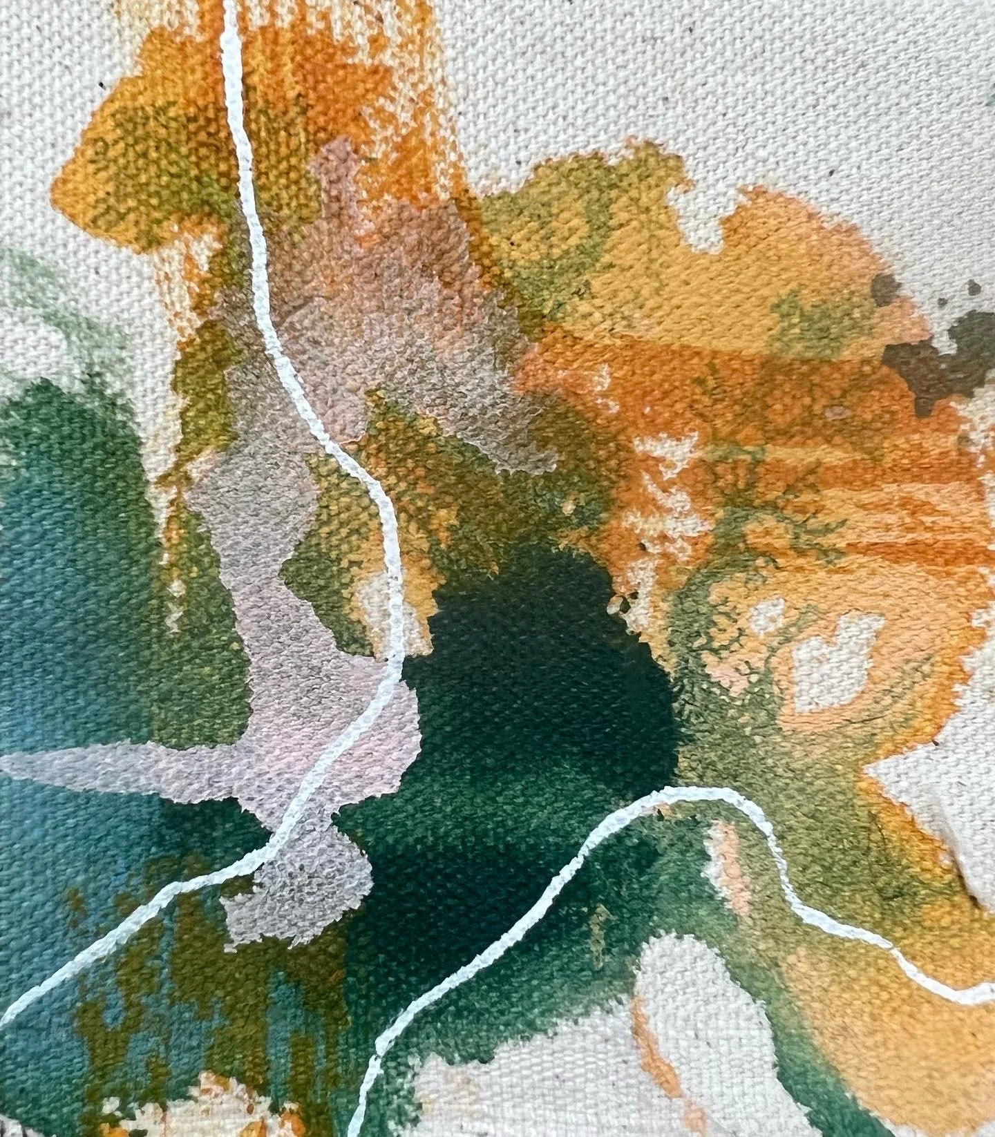  4x4 // mixed media on raw canvas  $15 