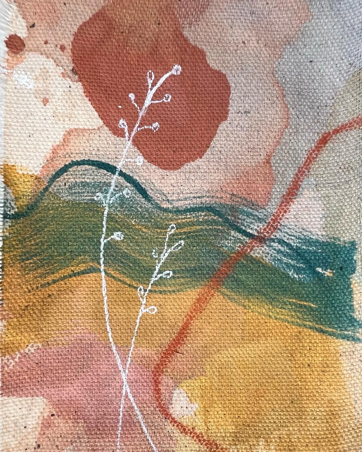  4x6 // mixed media on raw canvas