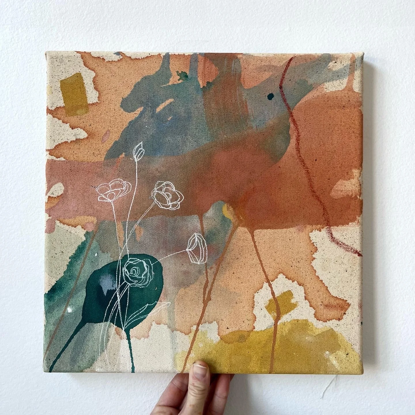 12x12 // mixed media on stretched raw canvas 