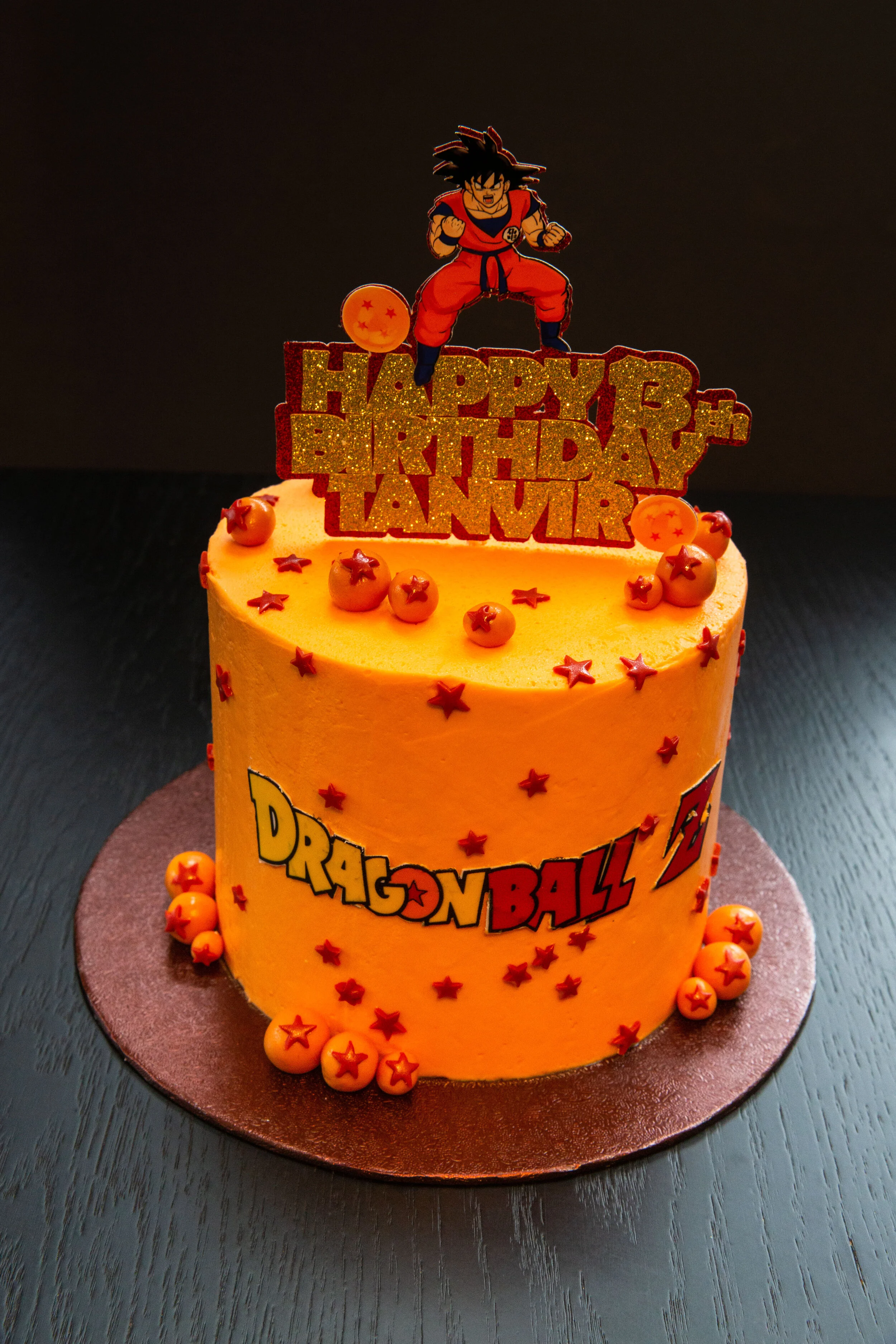 Dragon Ball Z Themed Birthday Cake