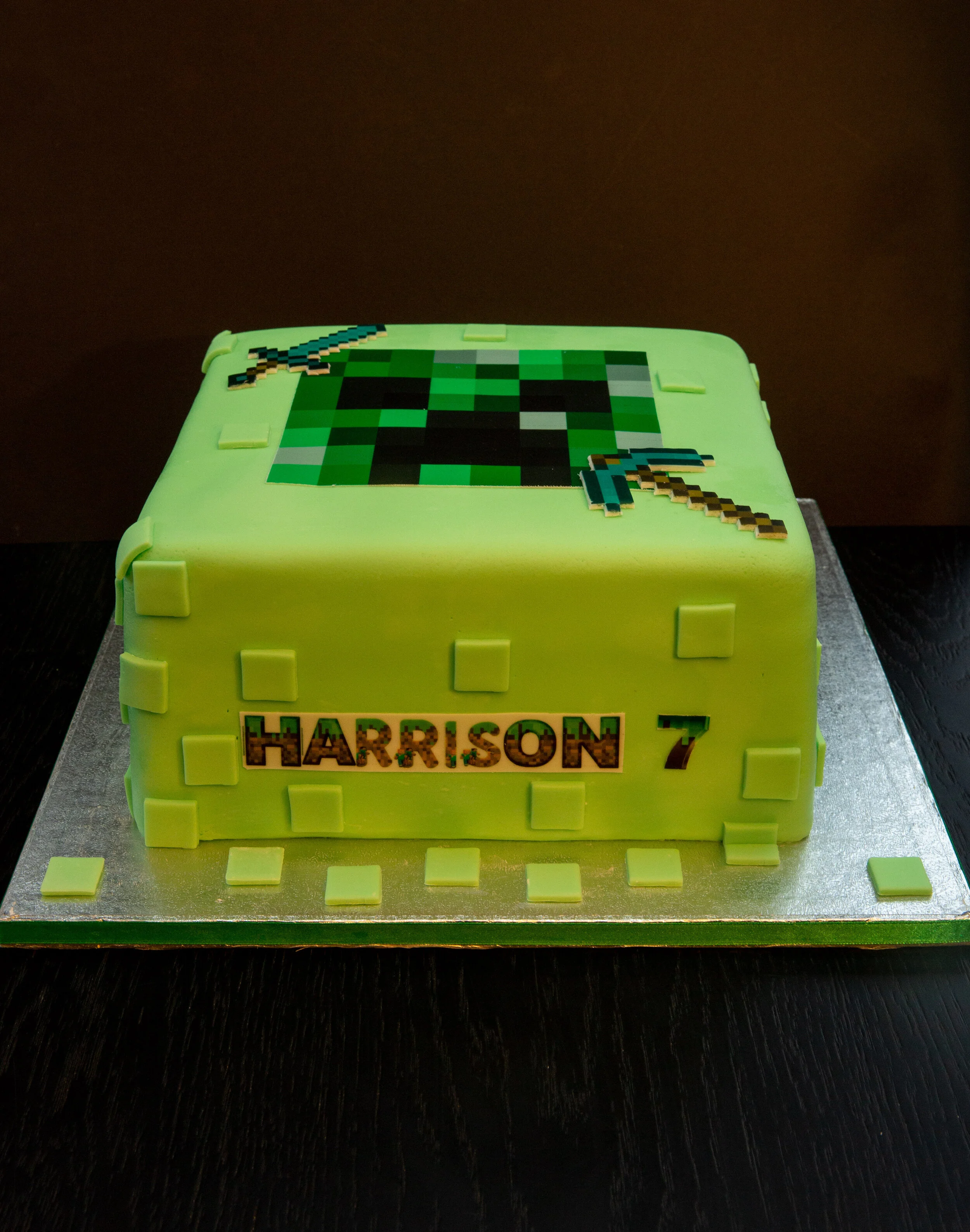 Minecraft Birthday Cake