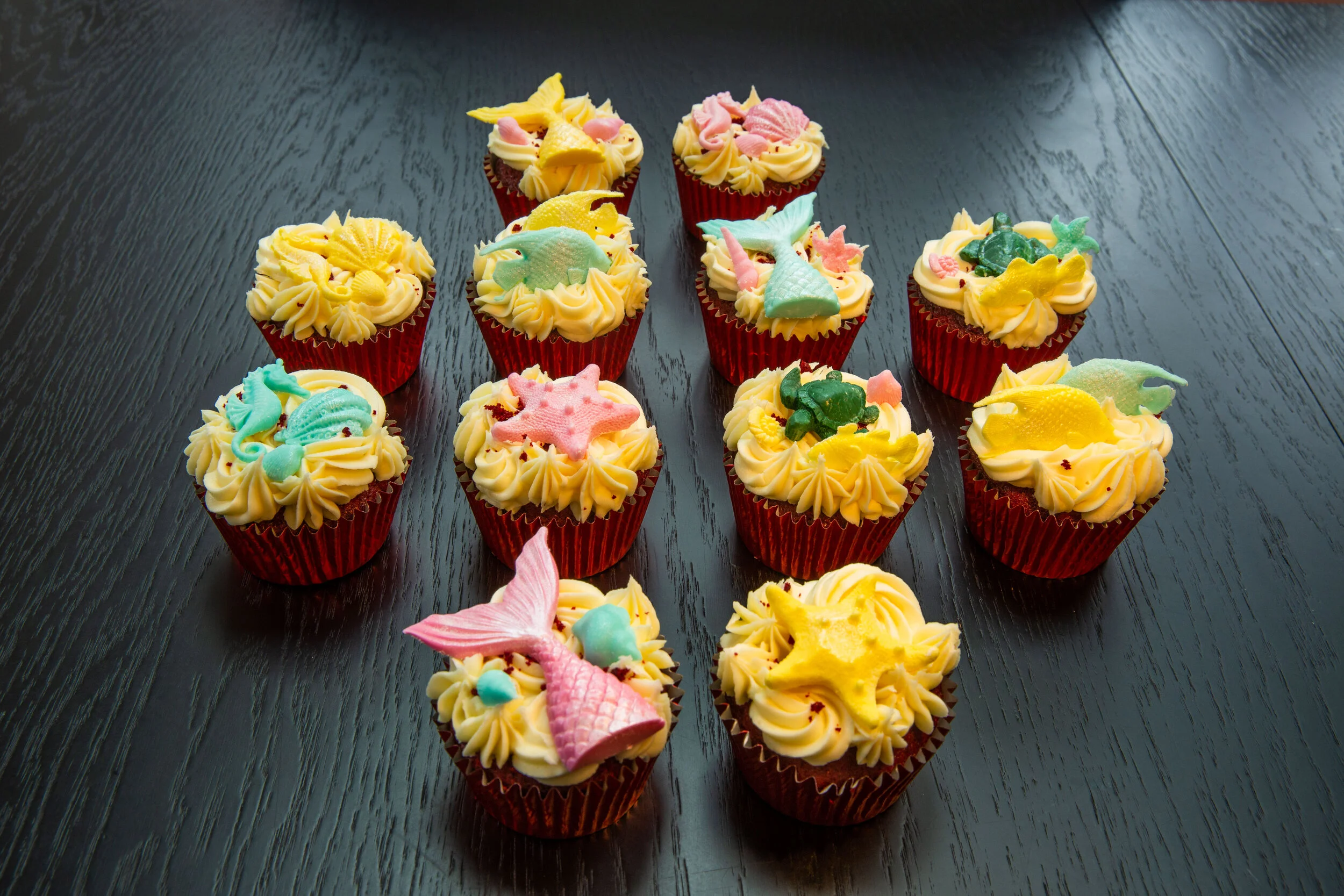Under The Sea Themed Cup Cakes