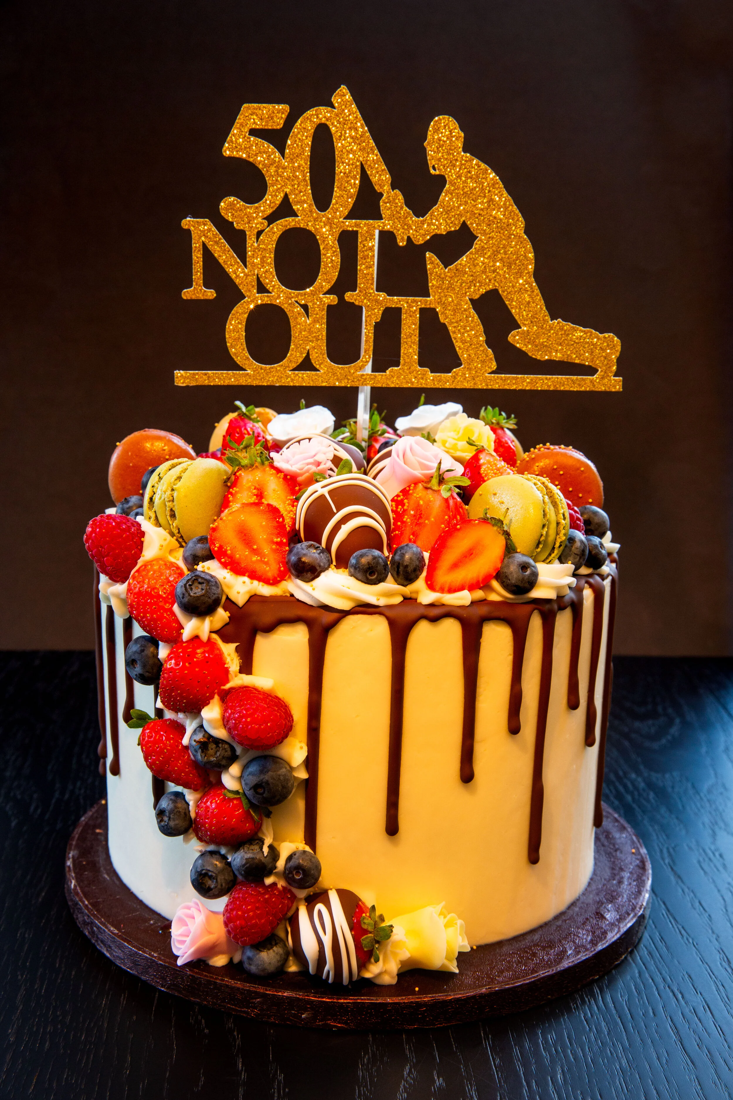 50 Not Out - Cricket Themed Birthday Cake