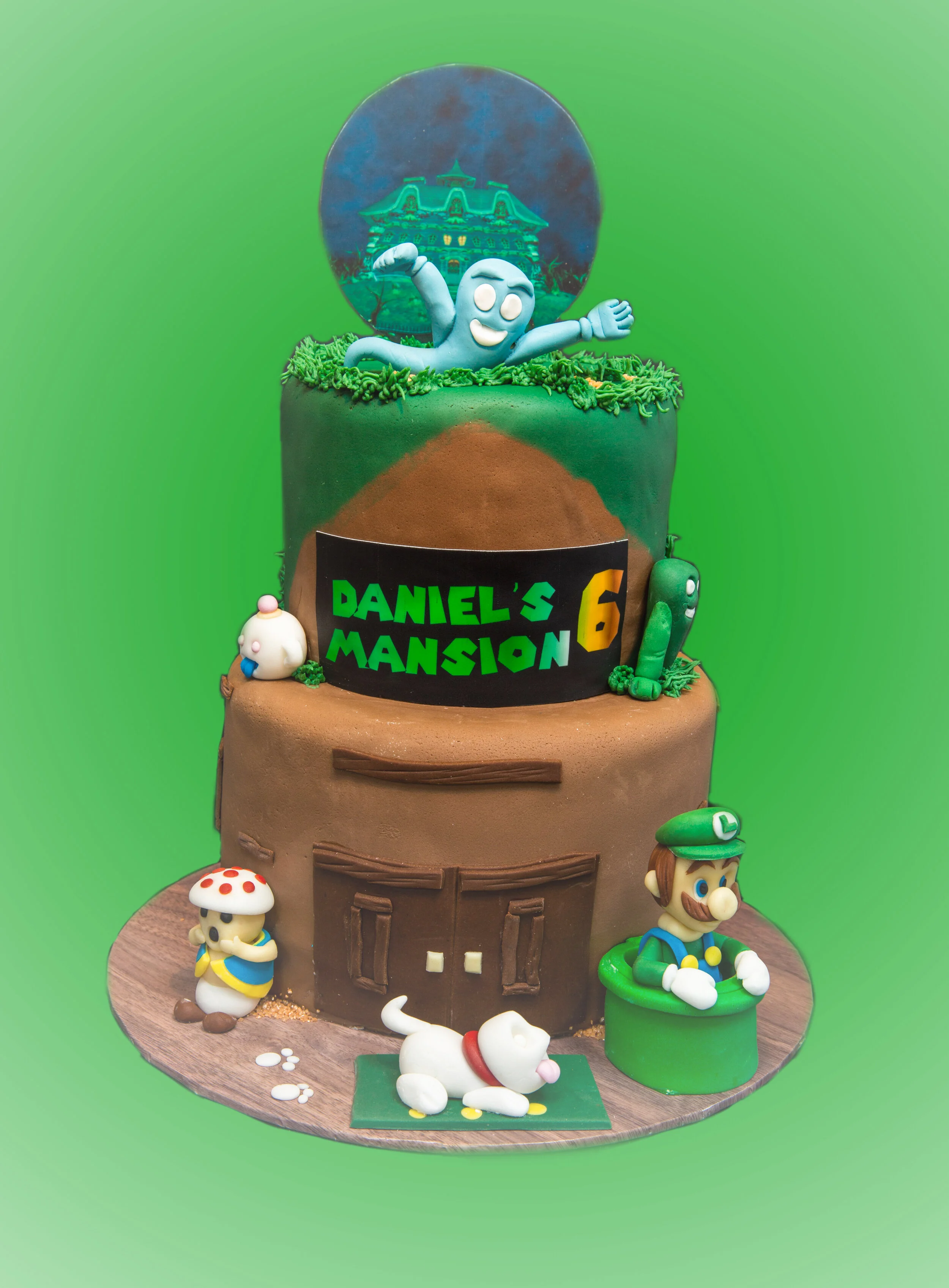 Mario Themed Birthday Cake