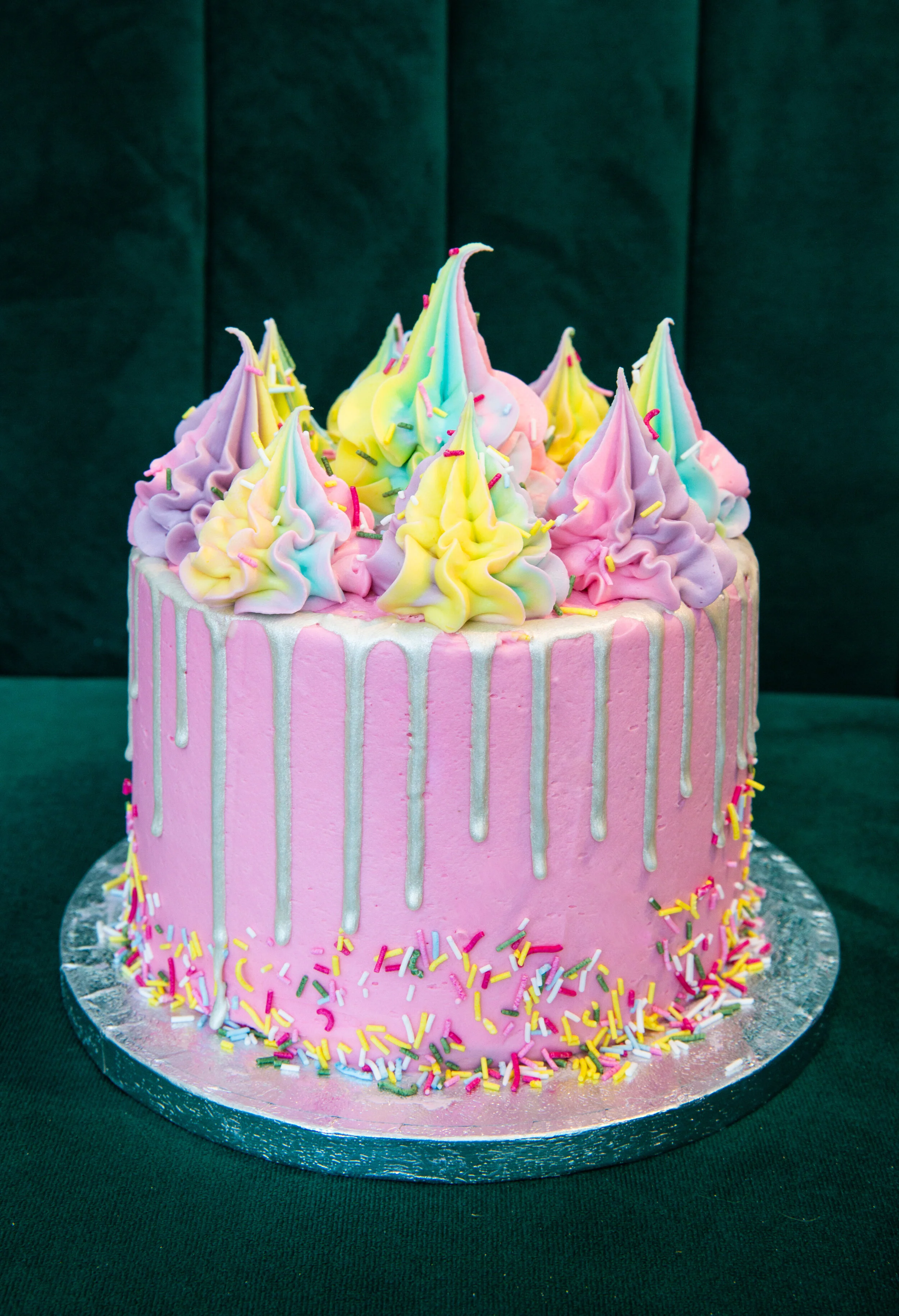 Childrens Drip Birthday Cake