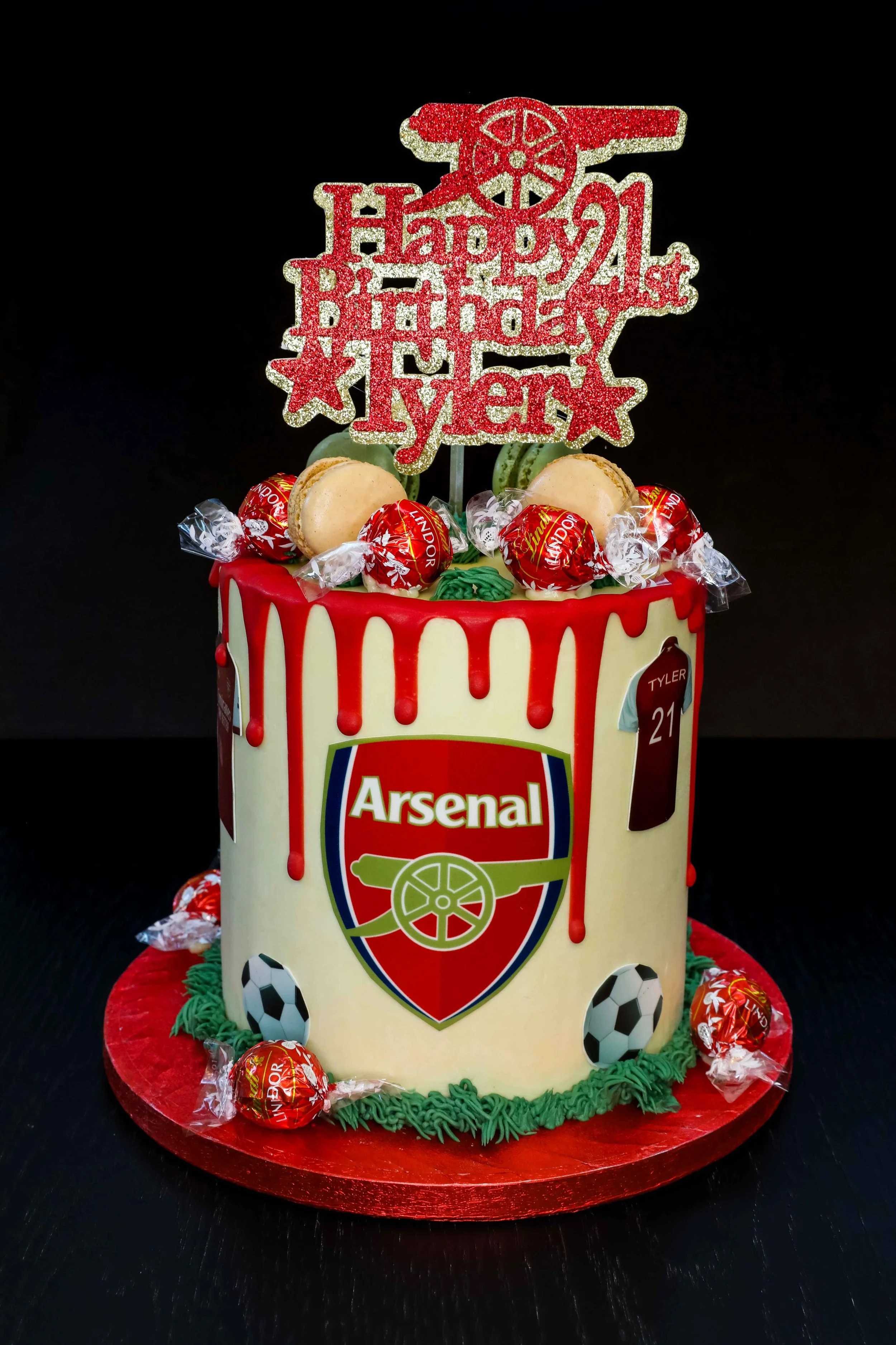 Arsenal Football Themed Birthday Cake