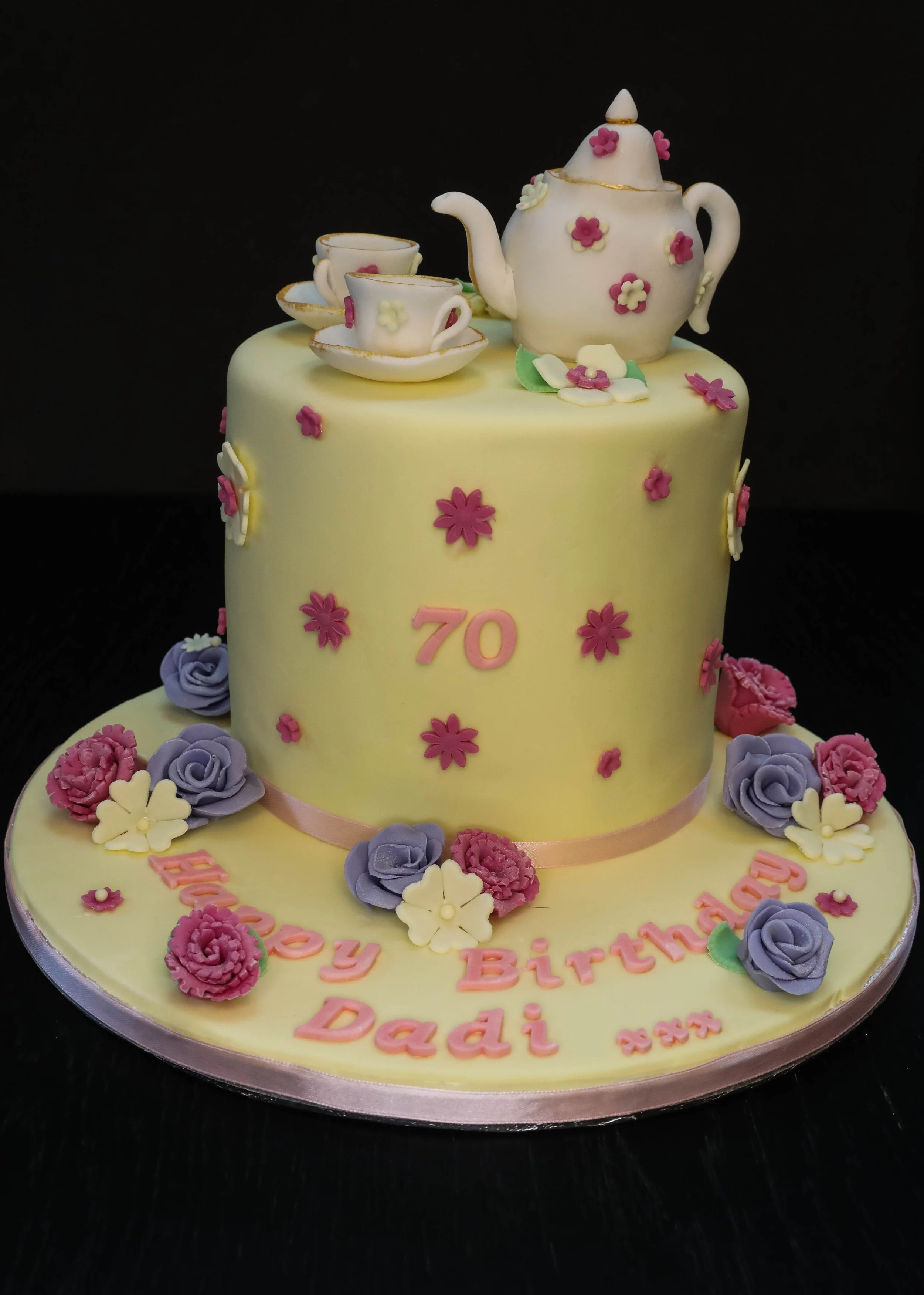 Tea Party Themed Birthday Cake