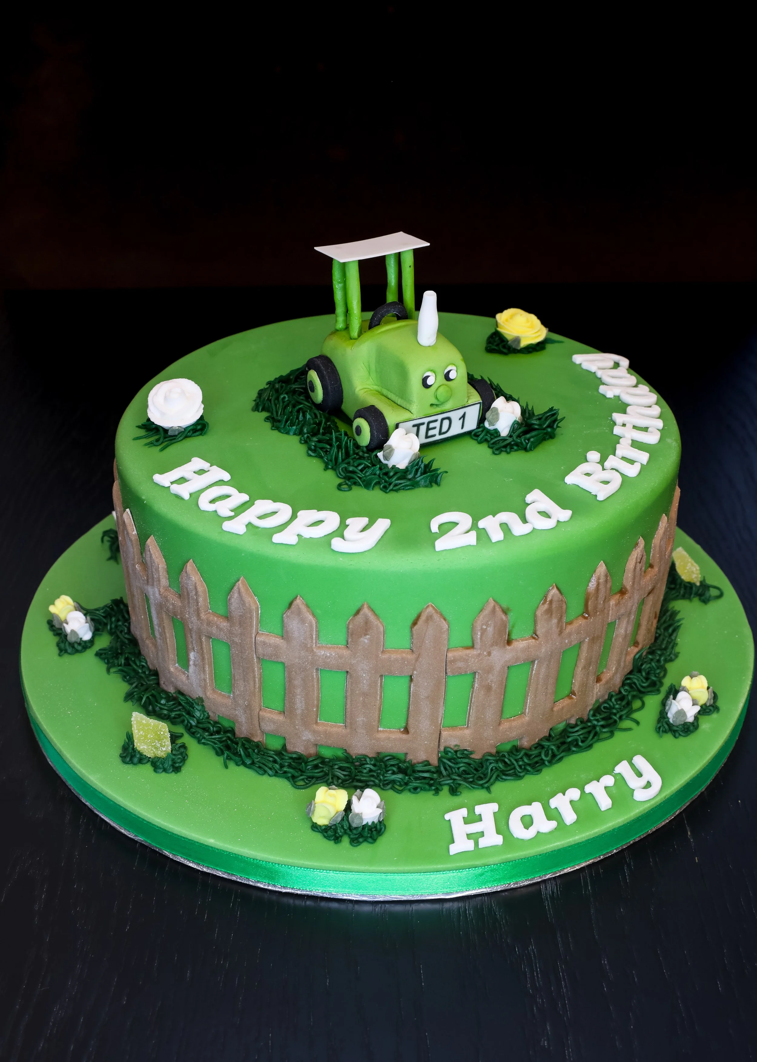 Tractor Themed Birthday Cake