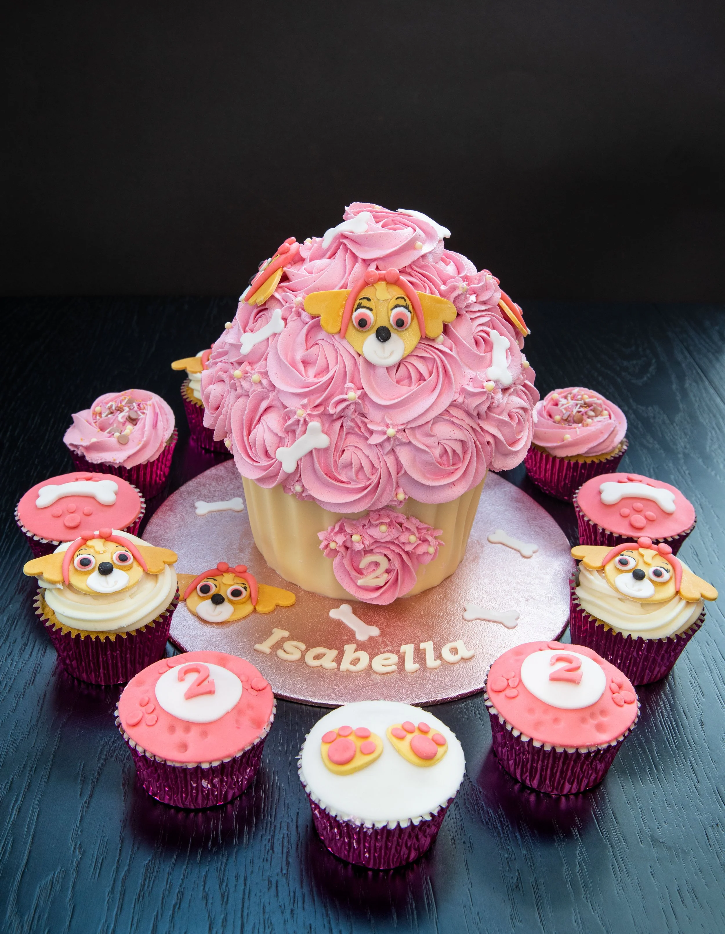 Puppy Large Cup Cake Theme