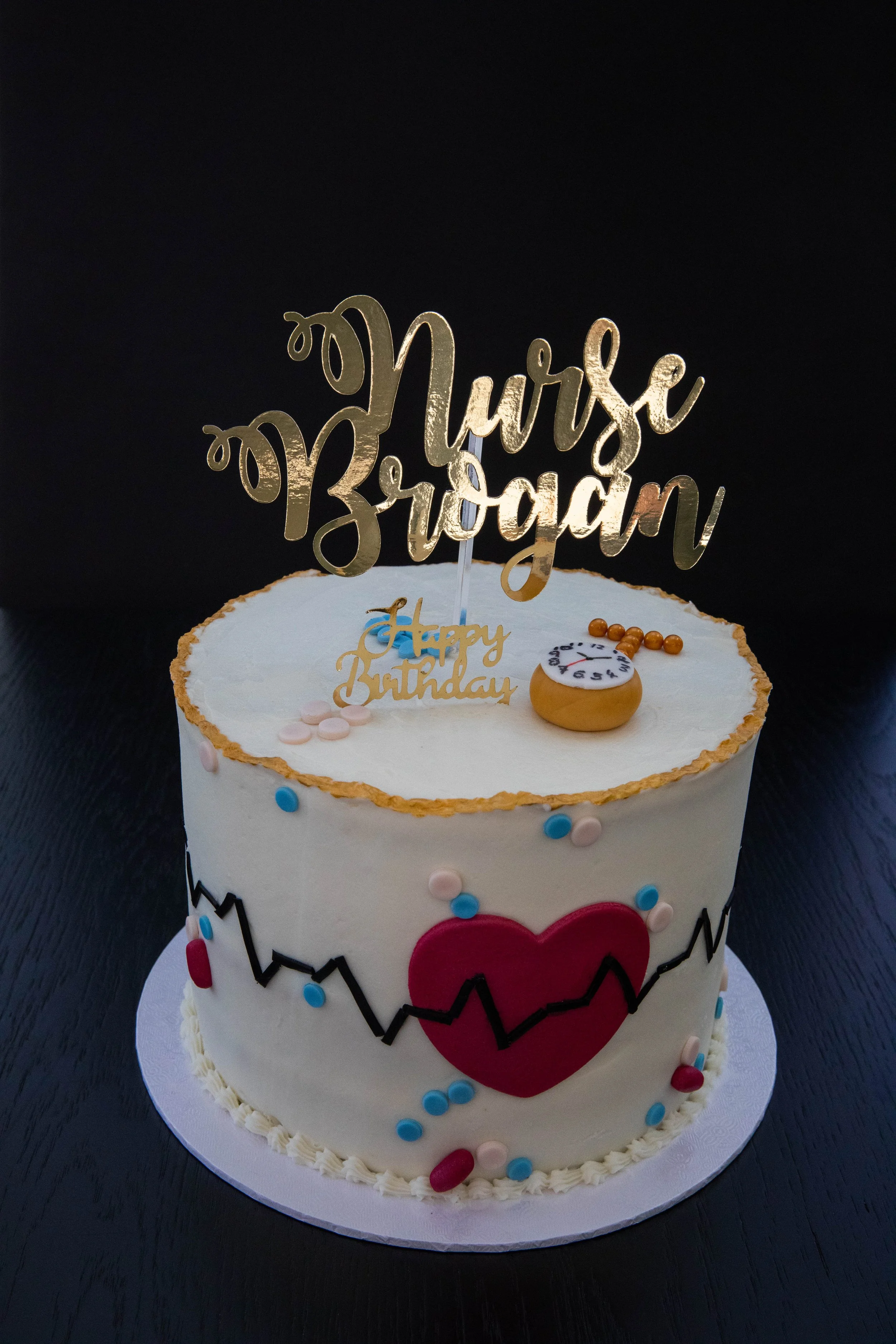 Nurse Themed Birthday Cake